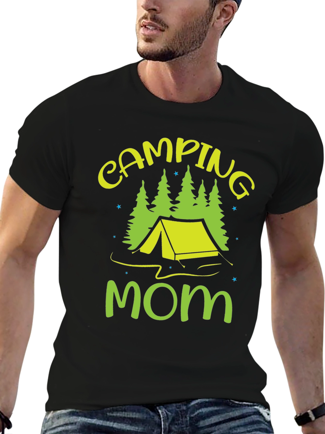 Camping Mom Graphic Tee - Outdoor Adventure Shirt