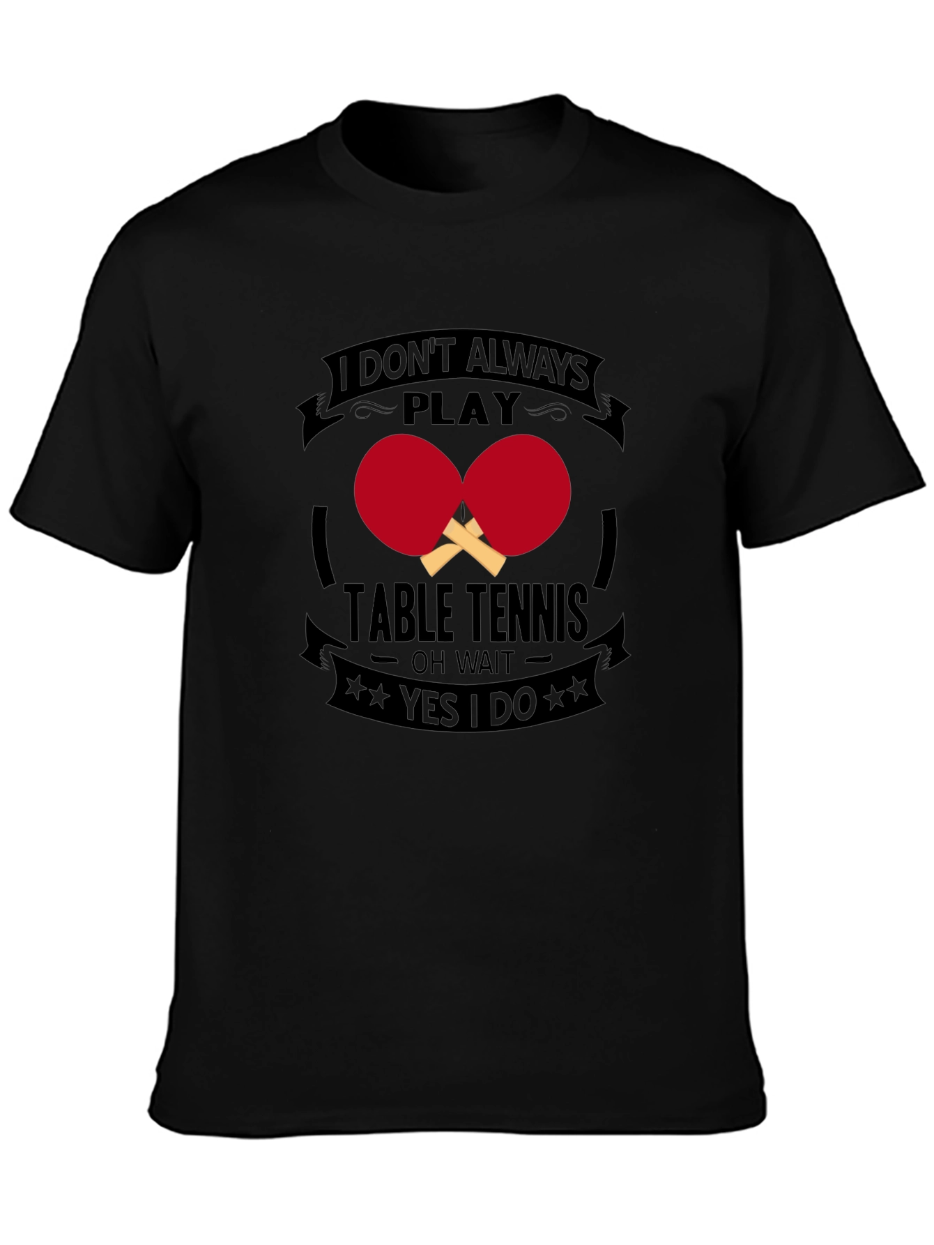 Funny Table Tennis Graphic T-Shirt