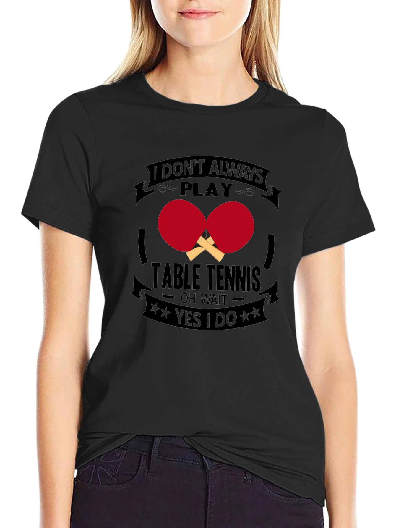 Funny Table Tennis Graphic T-Shirt