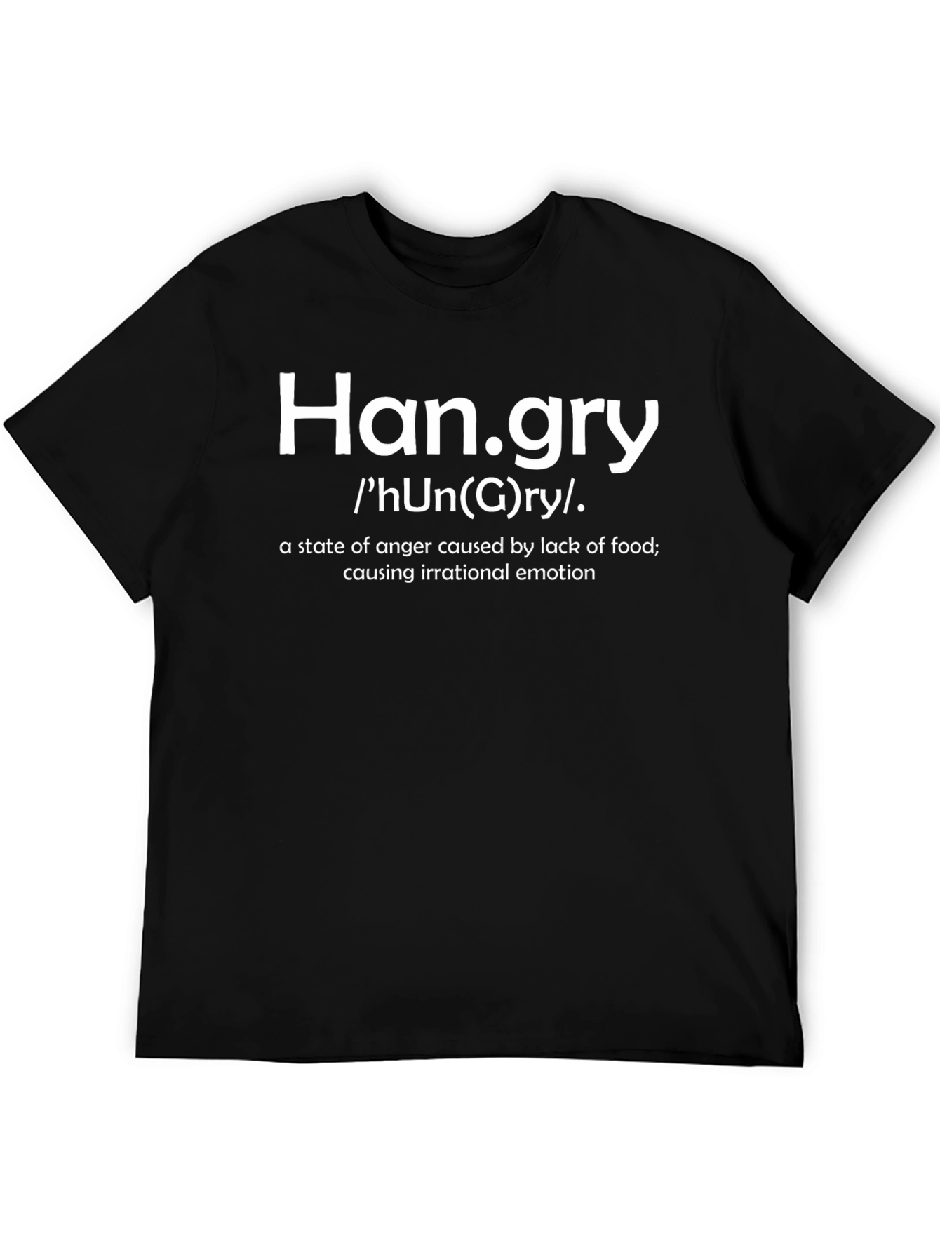 Hangry Definition T-Shirt - Funny Hunger Anger Tee