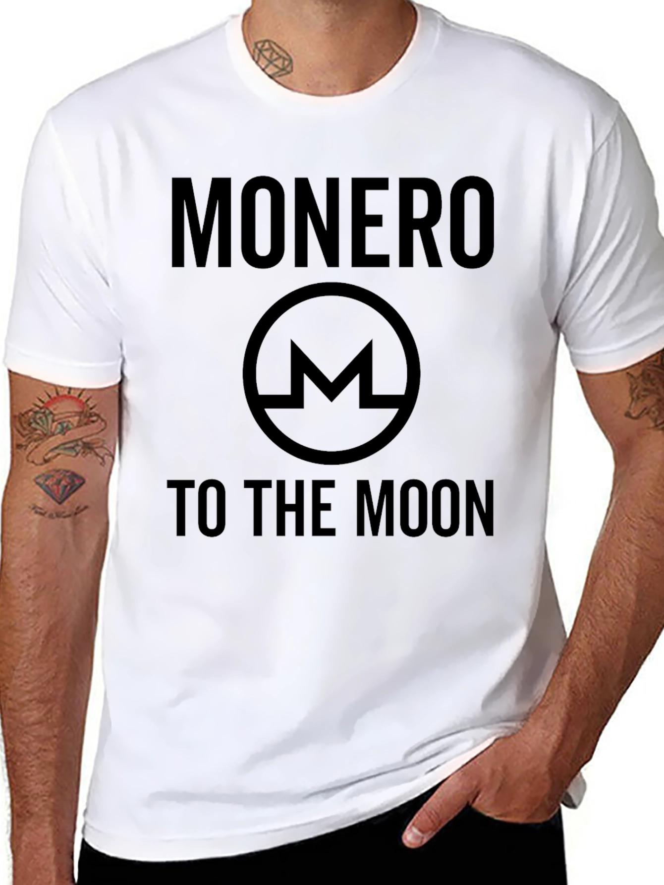 Monero To The Moon T-Shirt - Crypto Apparel