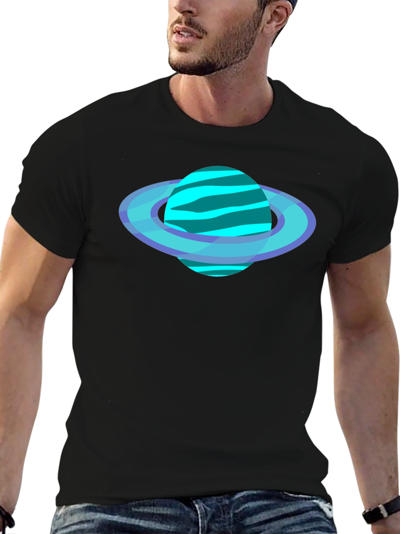 Saturn Graphic T-Shirt - Modern Planet Tee