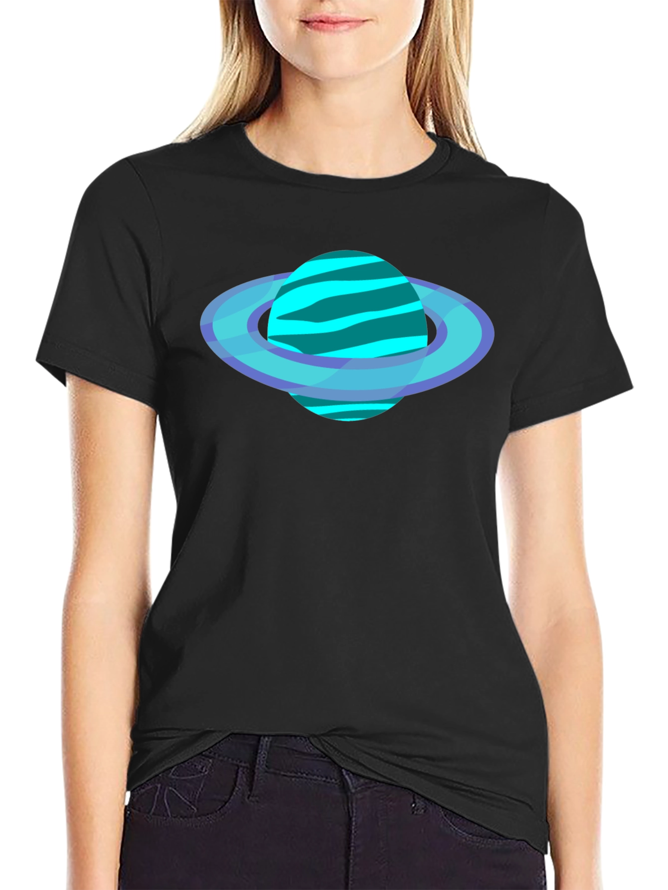 Saturn Graphic T-Shirt - Modern Planet Tee