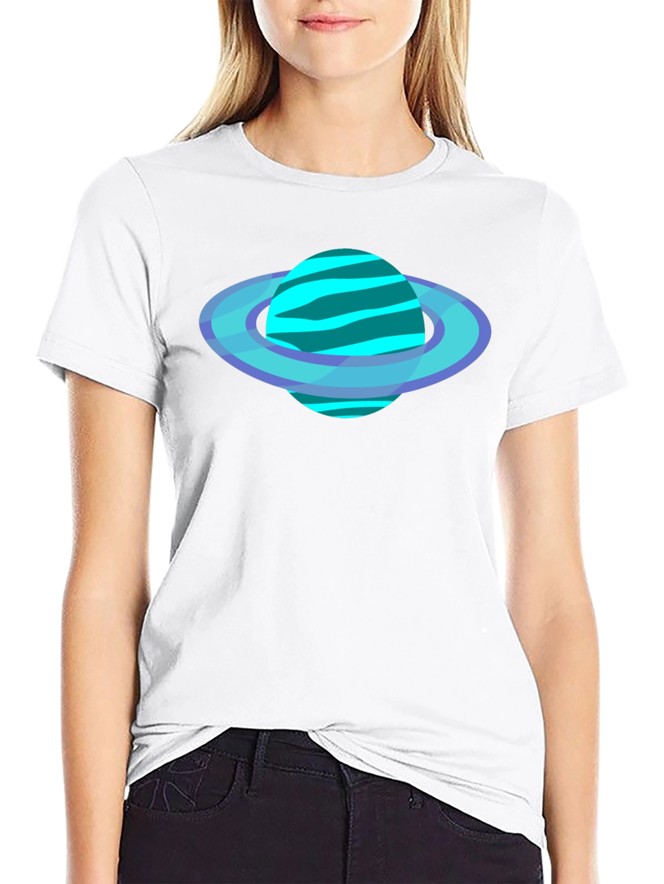 Saturn Graphic T-Shirt - Modern Planet Tee