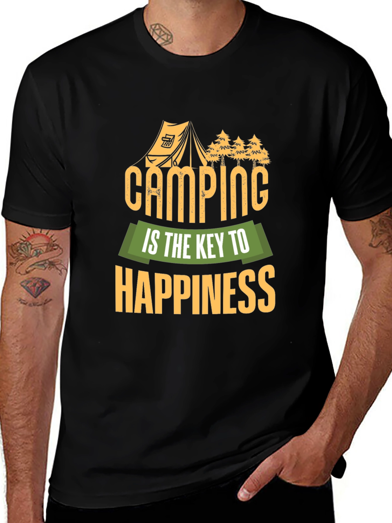 Camping is Key to Happiness T-Shirt