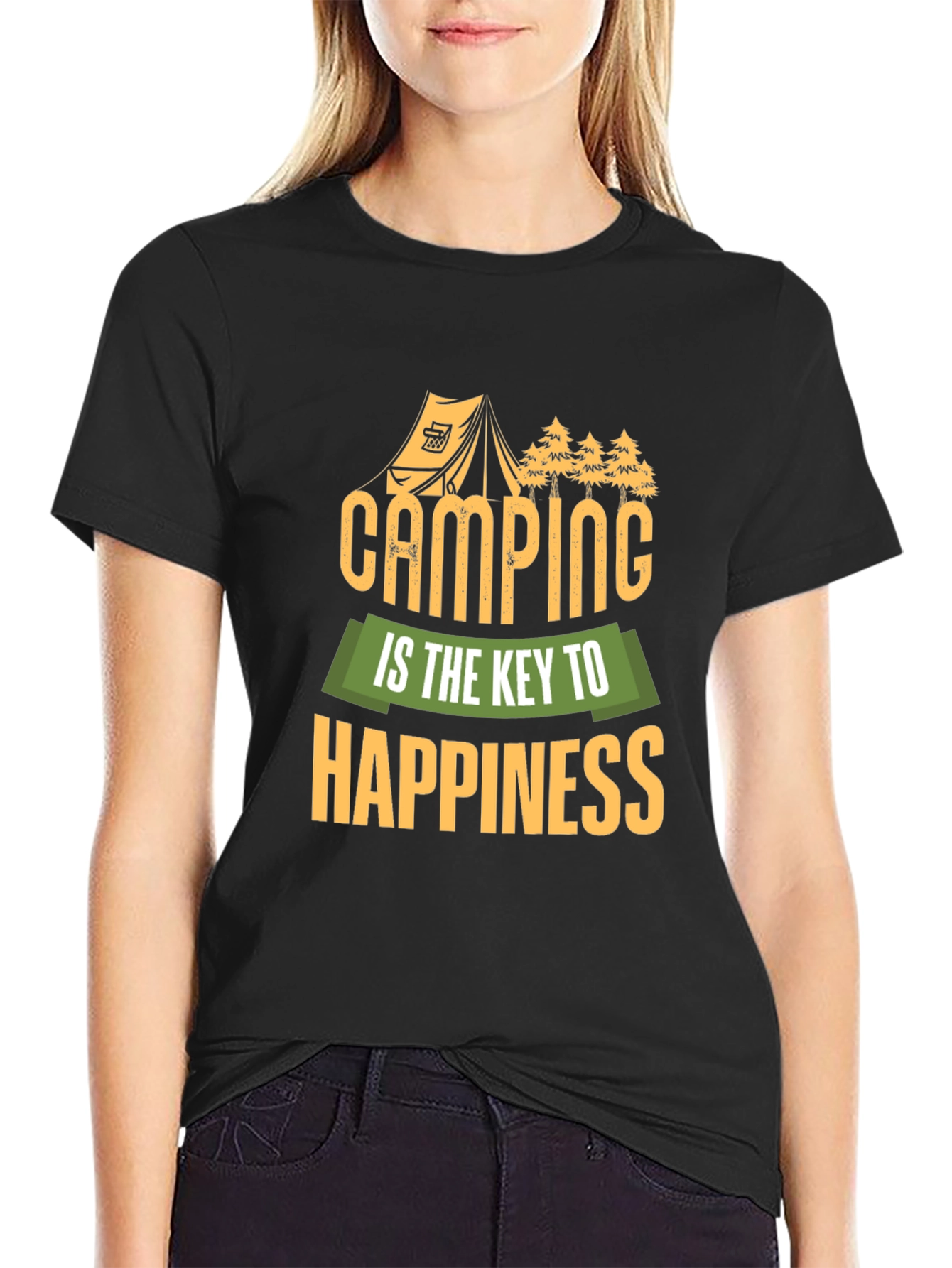 Camping is Key to Happiness T-Shirt