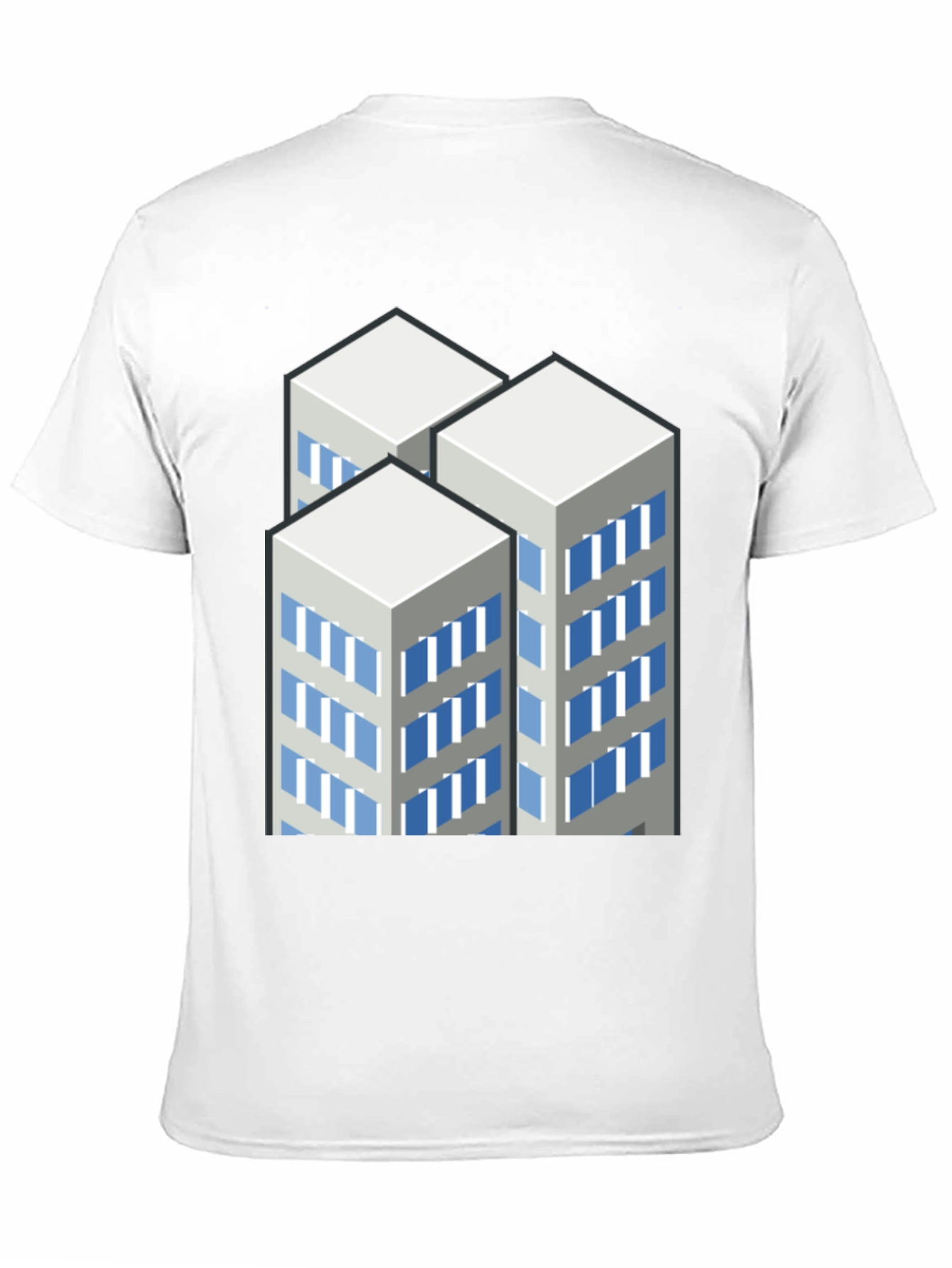Modern Cityscape Graphic T-Shirt - Black