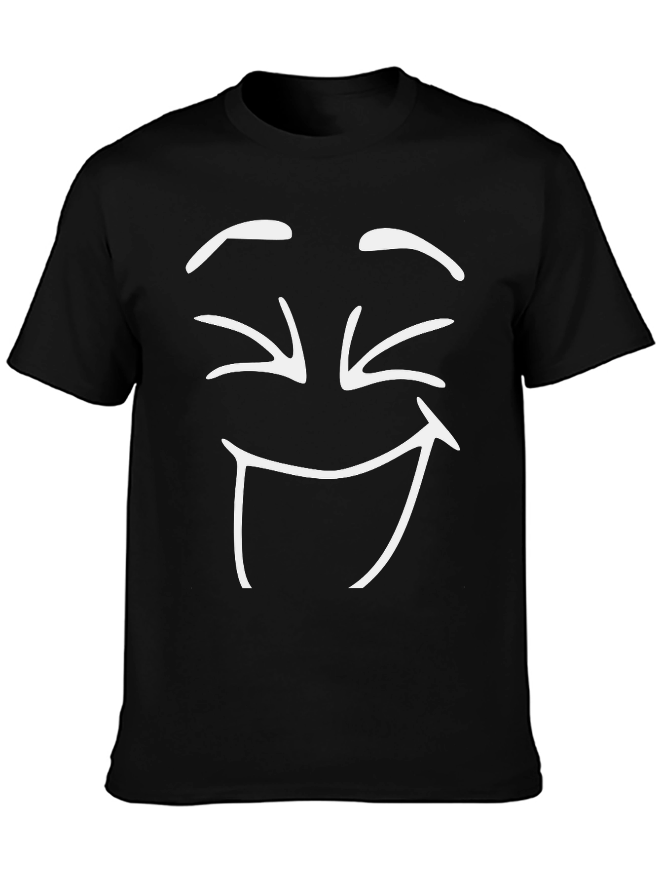 Laughing Face Black T-Shirt