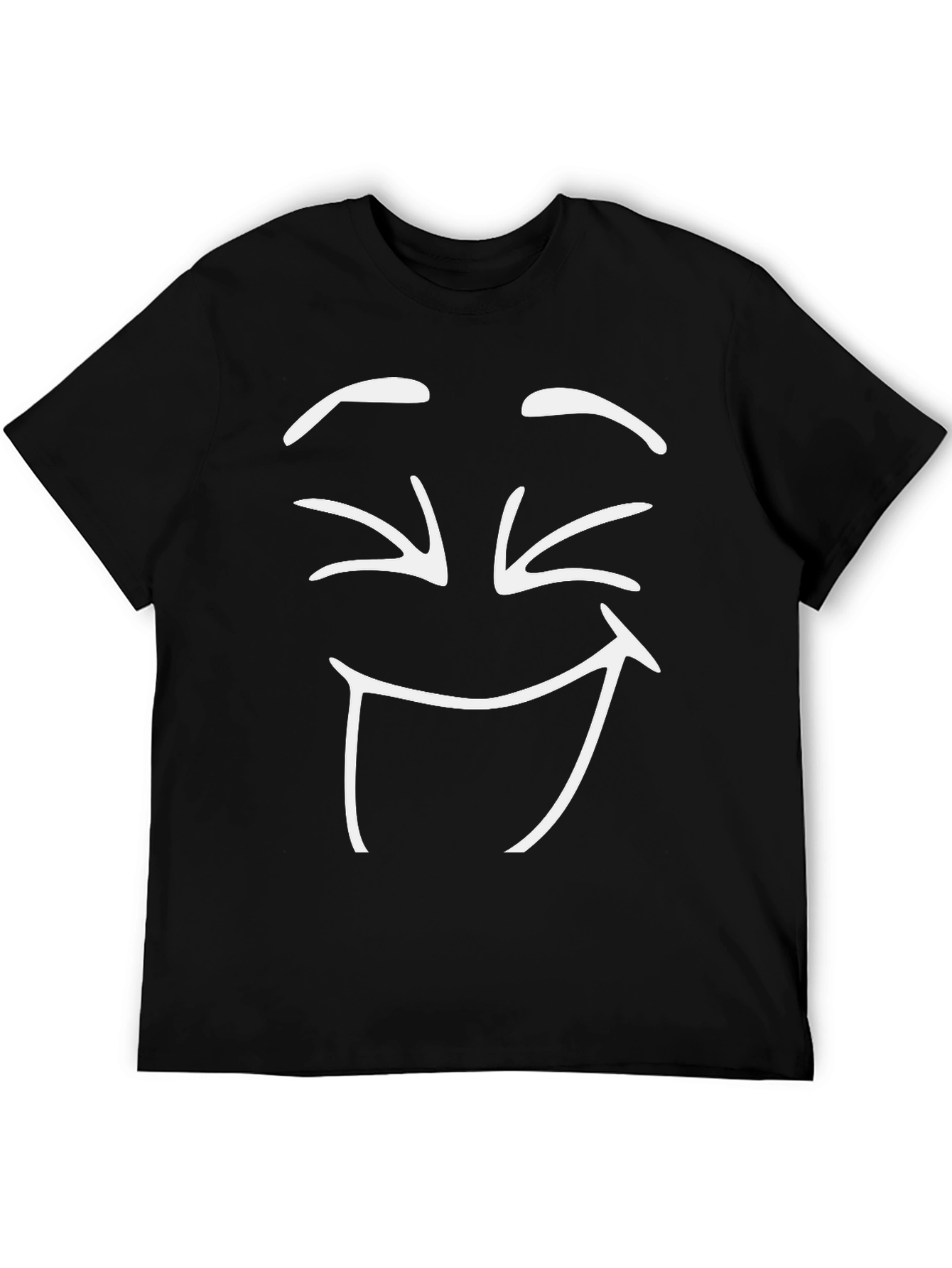 Laughing Face Black T-Shirt