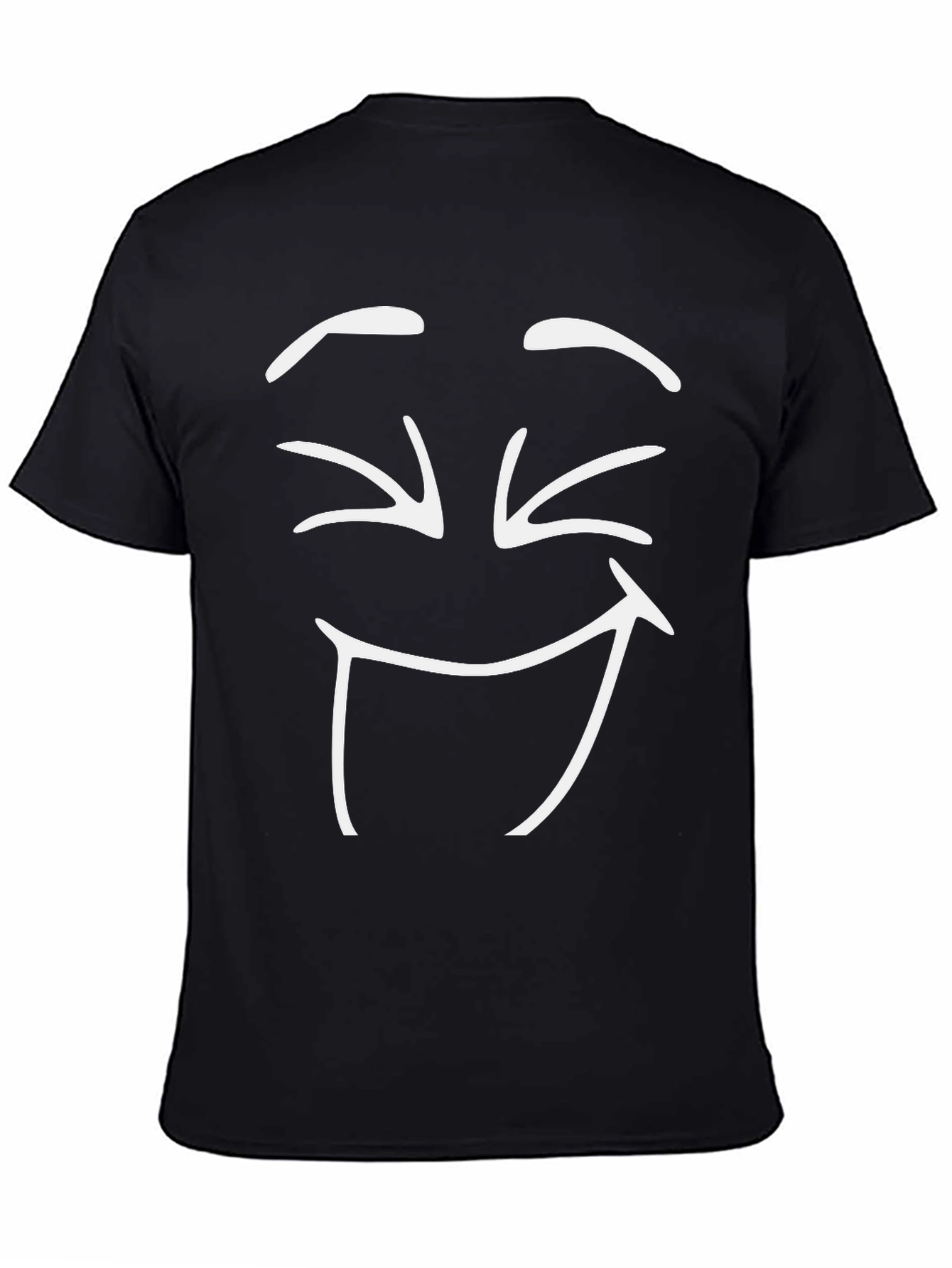 Laughing Face Black T-Shirt