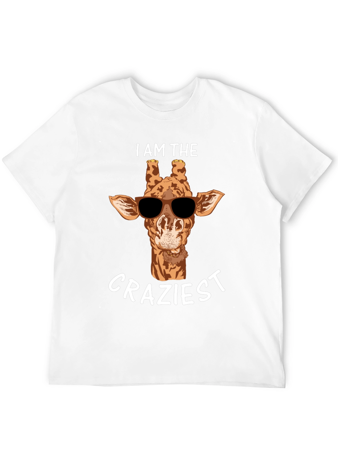 Crazy Giraffe T-Shirt - Stylish Animal Graphic Tee
