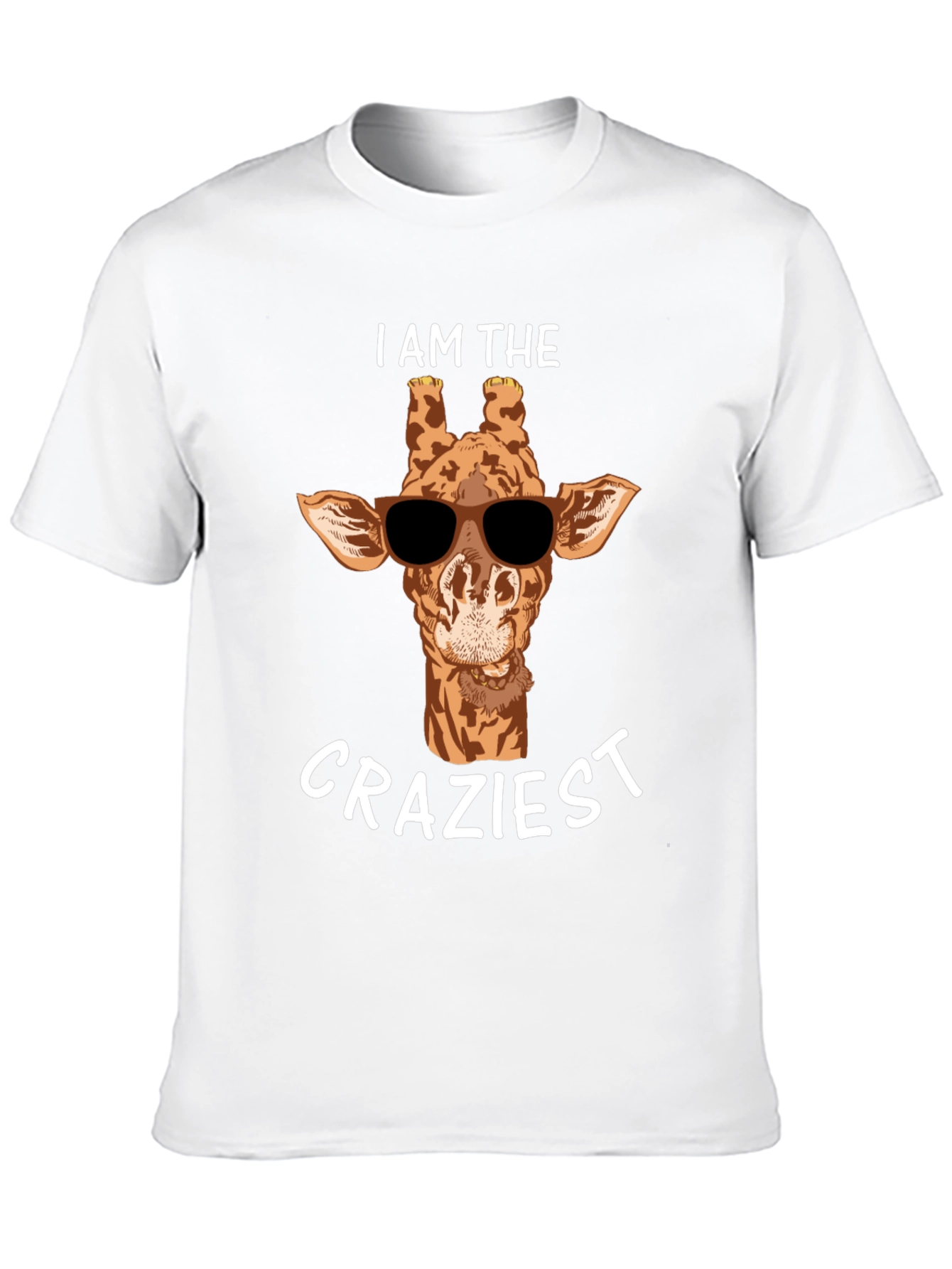 Crazy Giraffe T-Shirt - Stylish Animal Graphic Tee