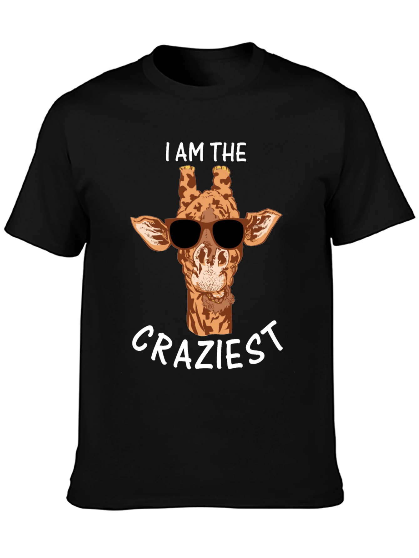 Crazy Giraffe T-Shirt - Stylish Animal Graphic Tee