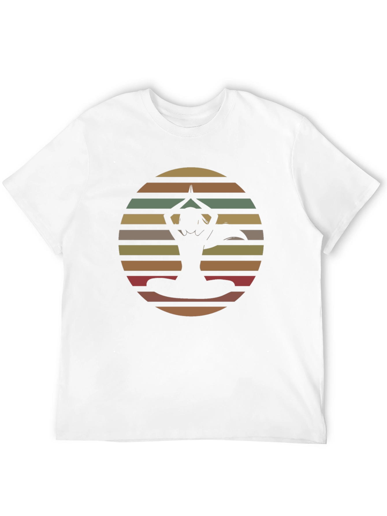 Yoga Sunset Graphic Tee - Mens Black T-Shirt