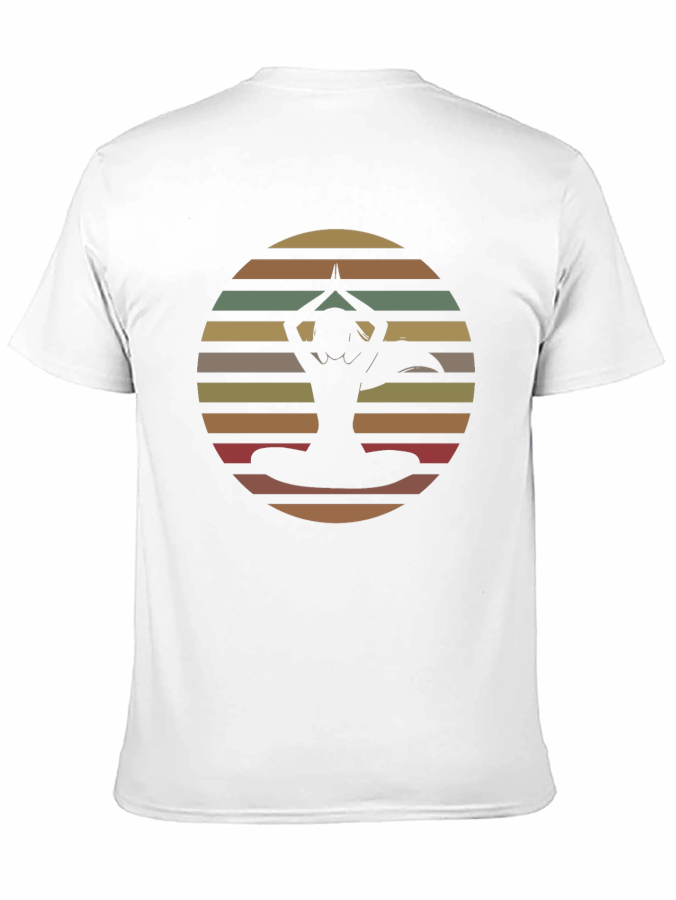 Yoga Sunset Graphic Tee - Mens Black T-Shirt