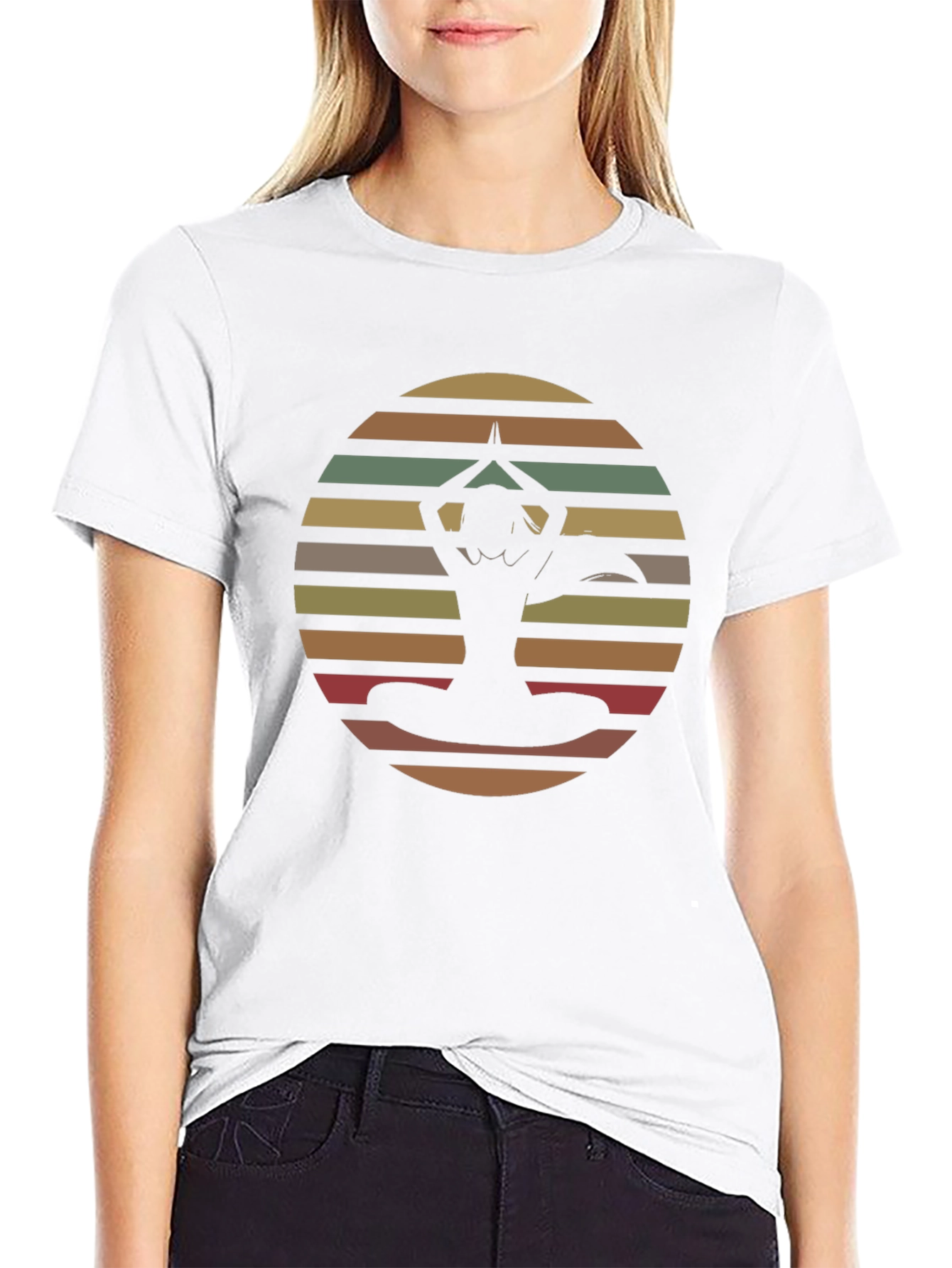 Yoga Sunset Graphic Tee - Mens Black T-Shirt