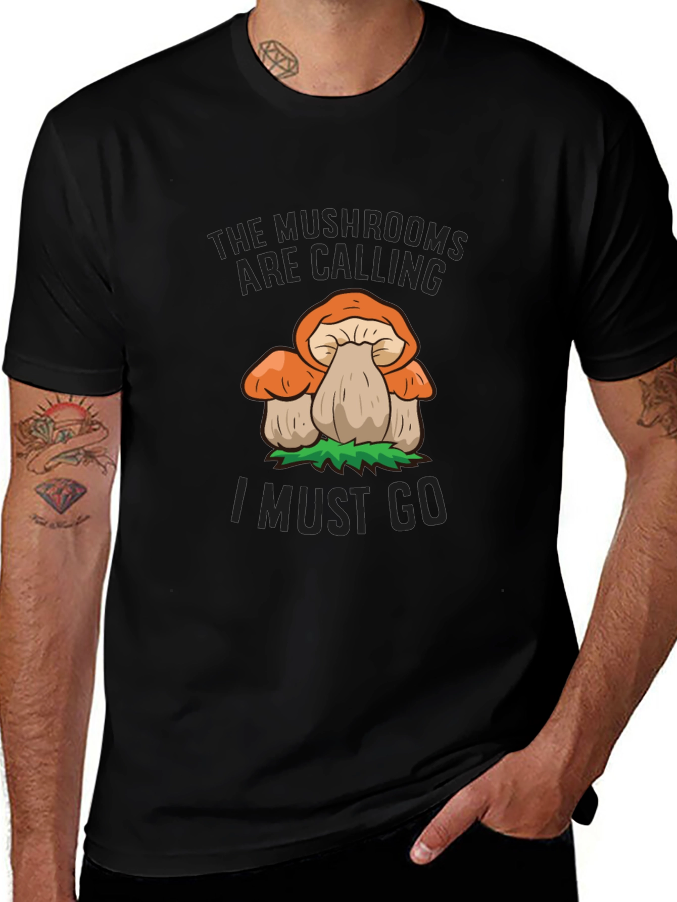 Mushroom Calling T-Shirt - Nature Lovers Tee