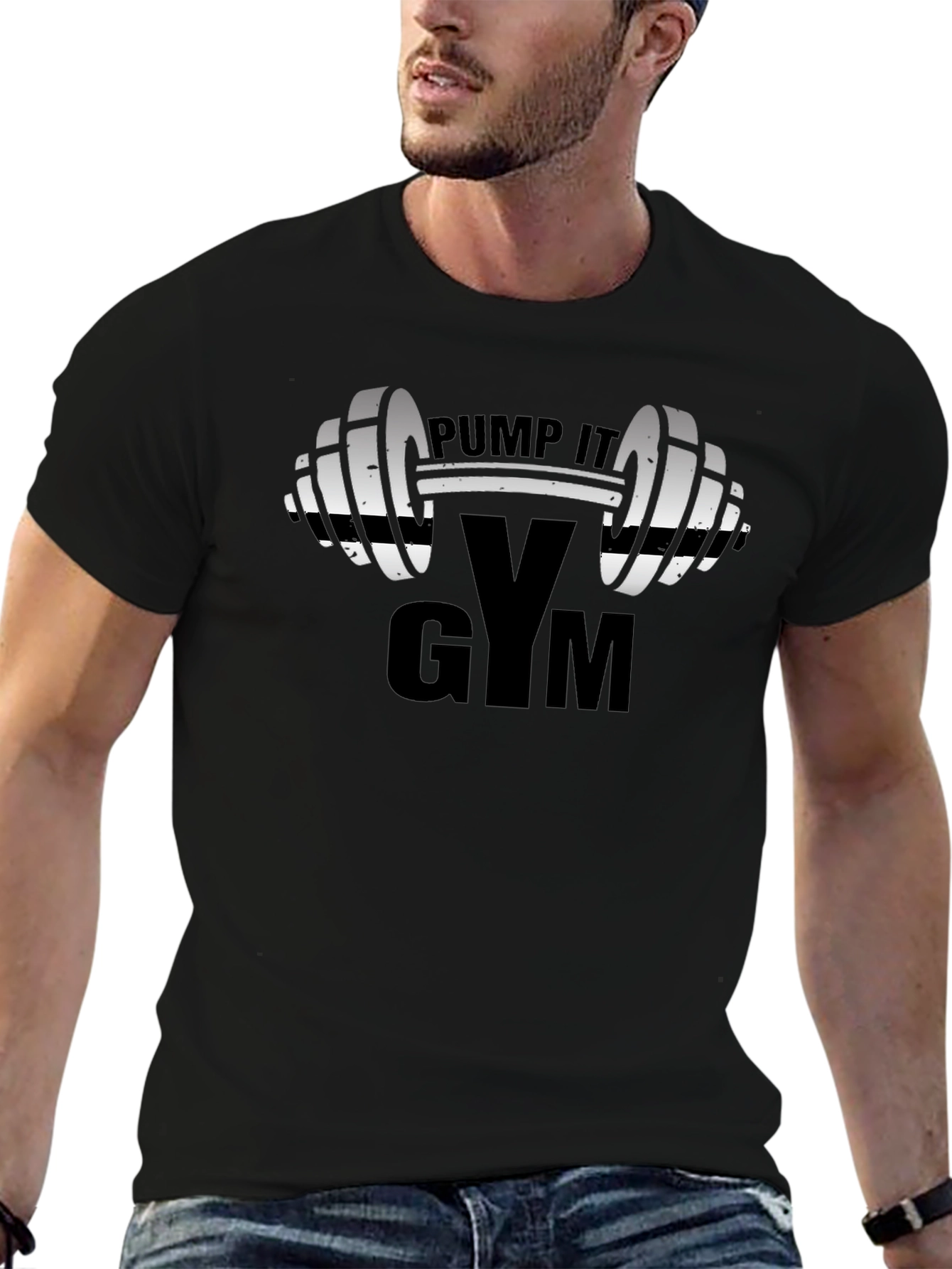 Pump It Gym Black T-Shirt