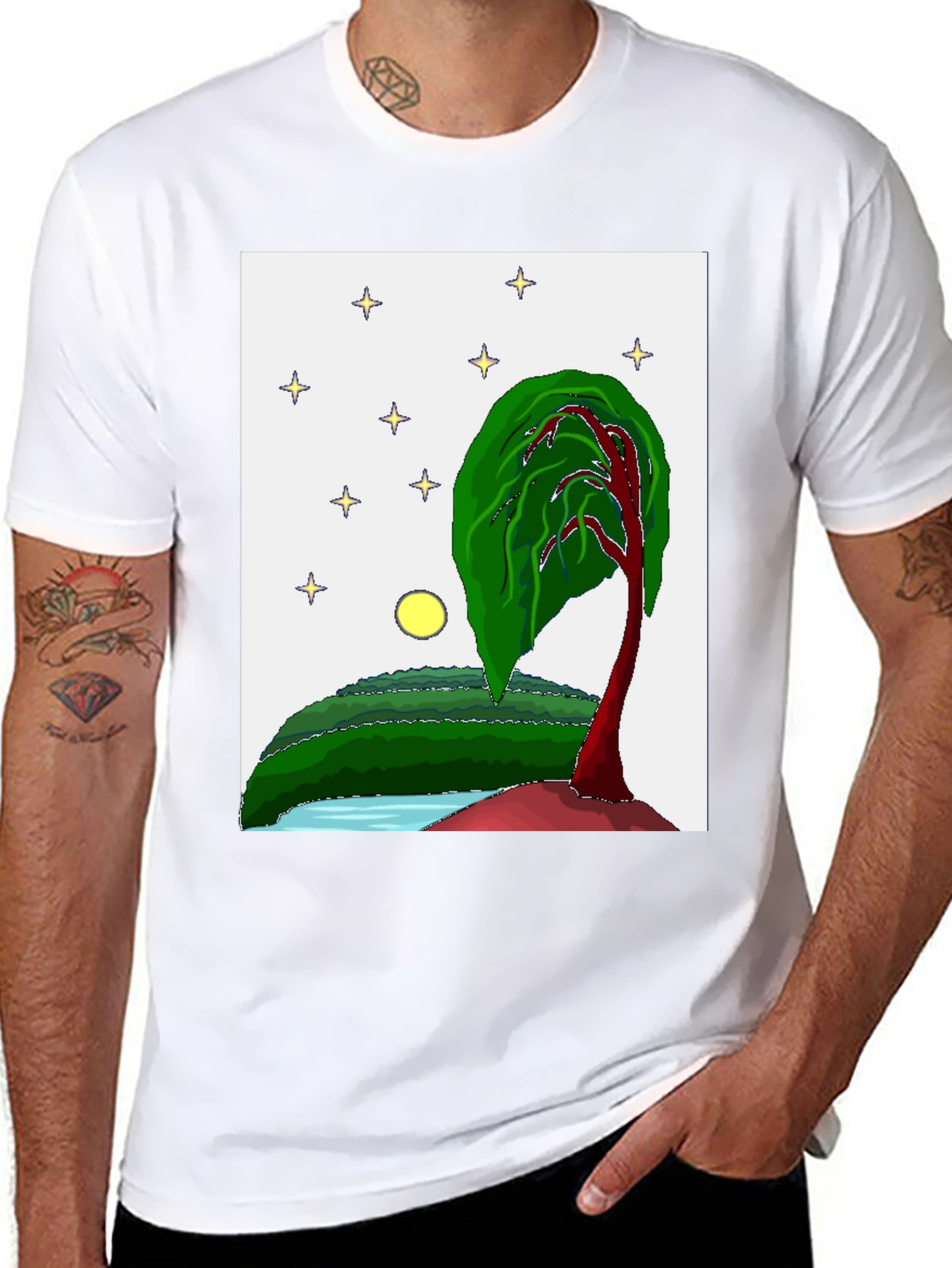Artistic Nightscape Tee