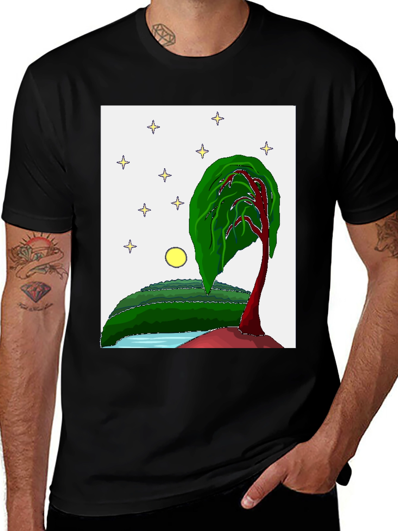 Artistic Nightscape Tee