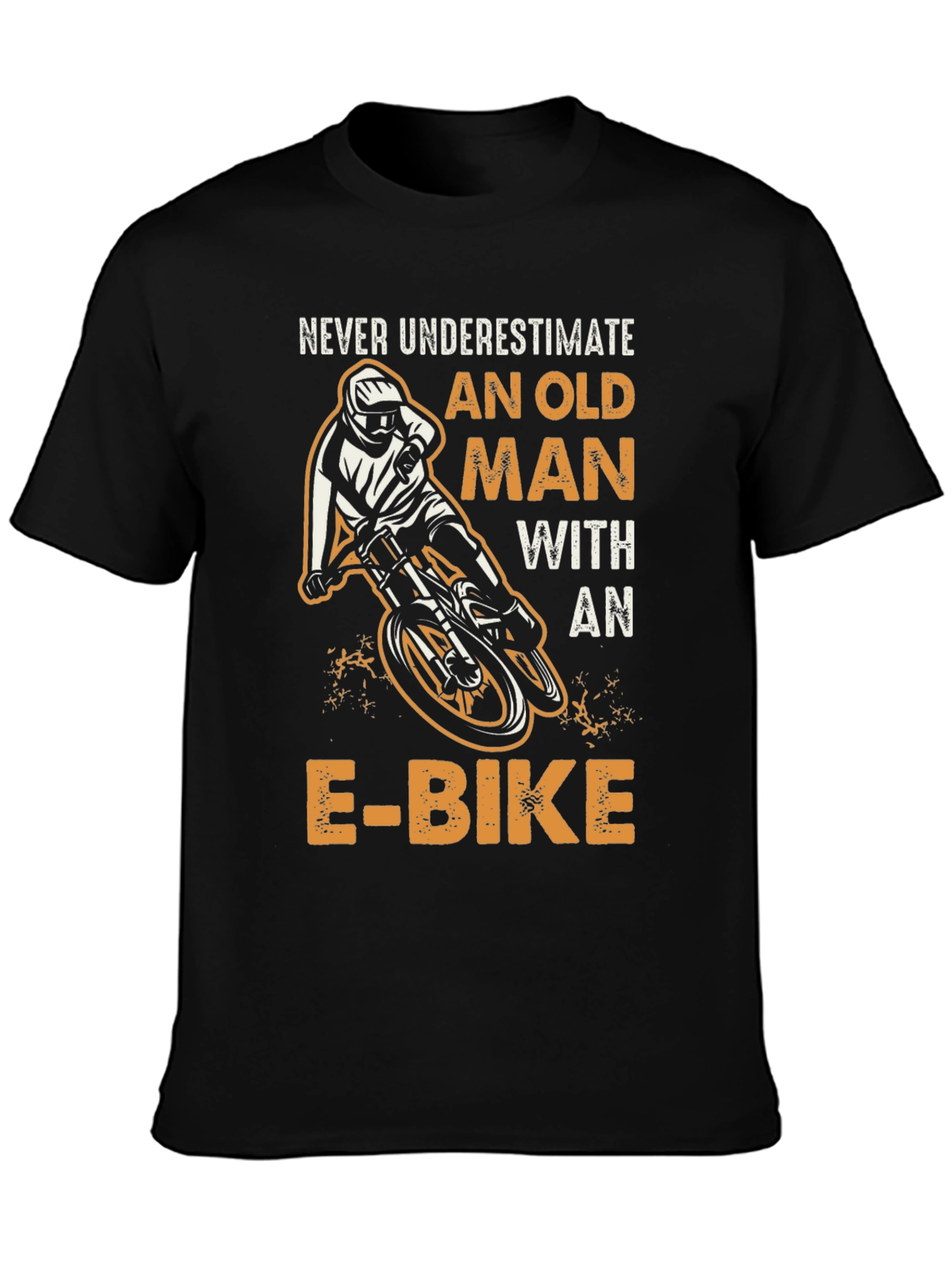 Never Underestimate Old Man E-Bike Graphic Tee