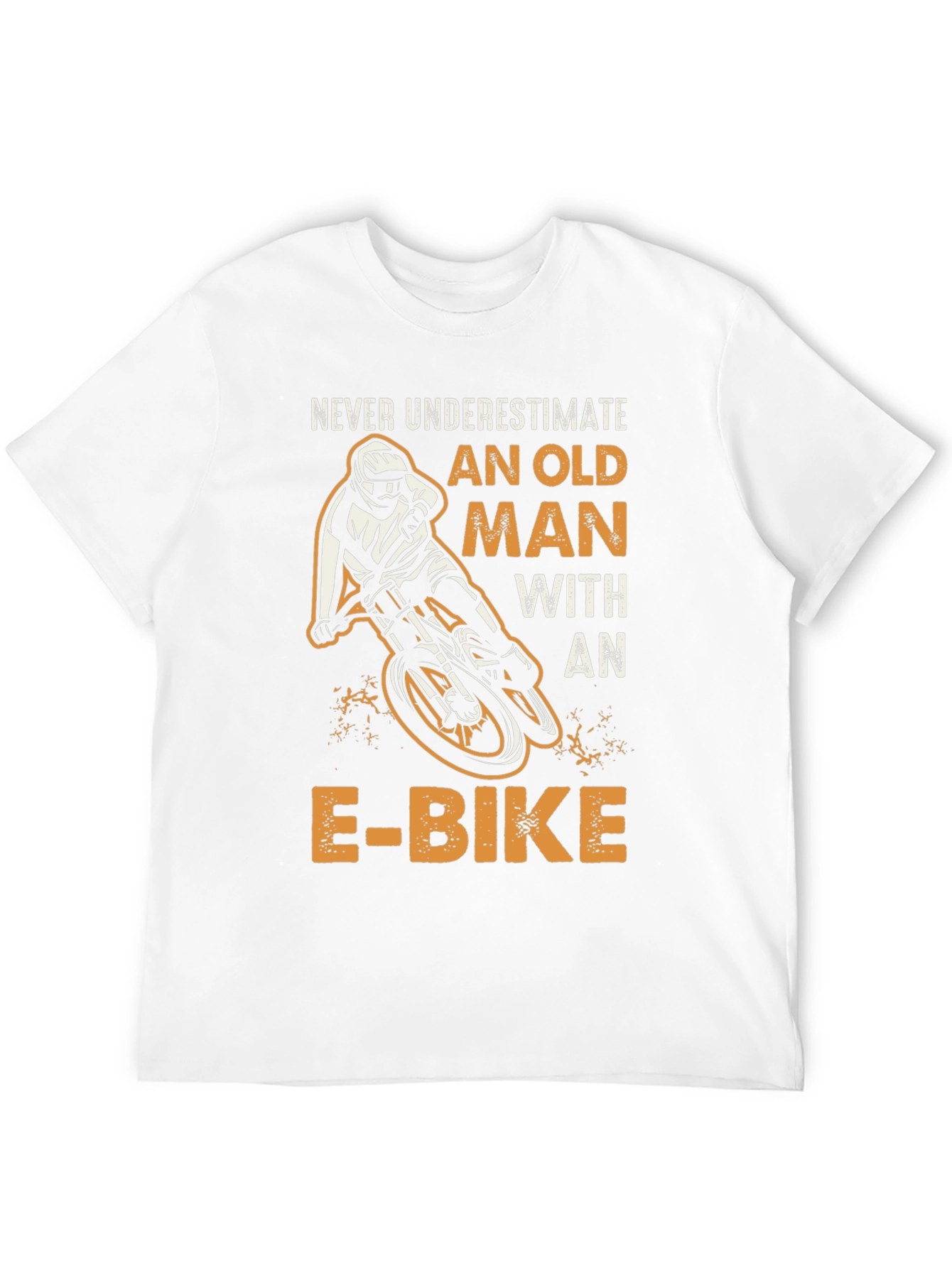 Never Underestimate Old Man E-Bike Graphic Tee