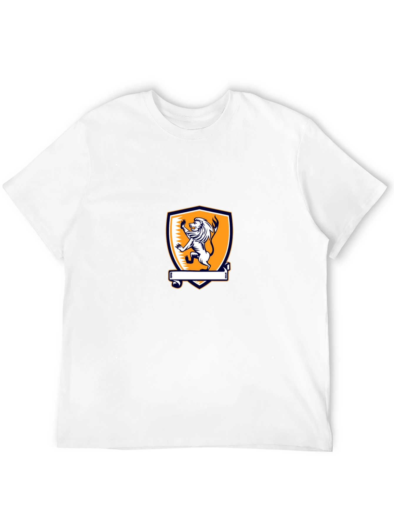 Lion Crest Graphic Tee - Mens Black T-Shirt