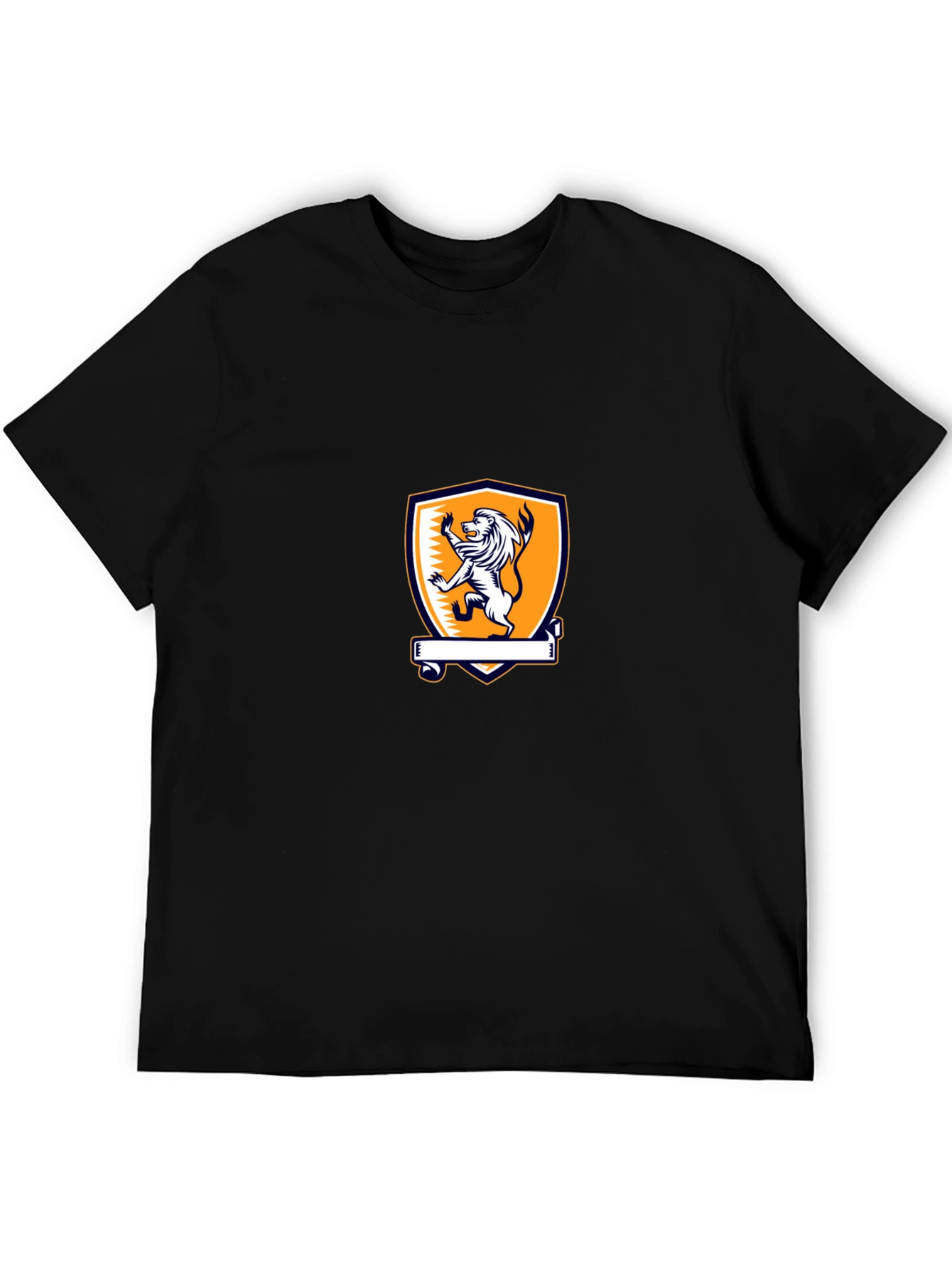 Lion Crest Graphic Tee - Mens Black T-Shirt
