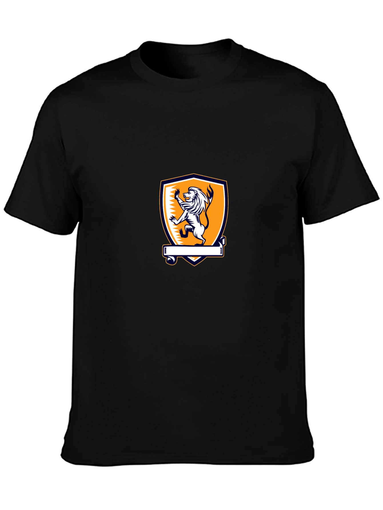 Lion Crest Graphic Tee - Mens Black T-Shirt