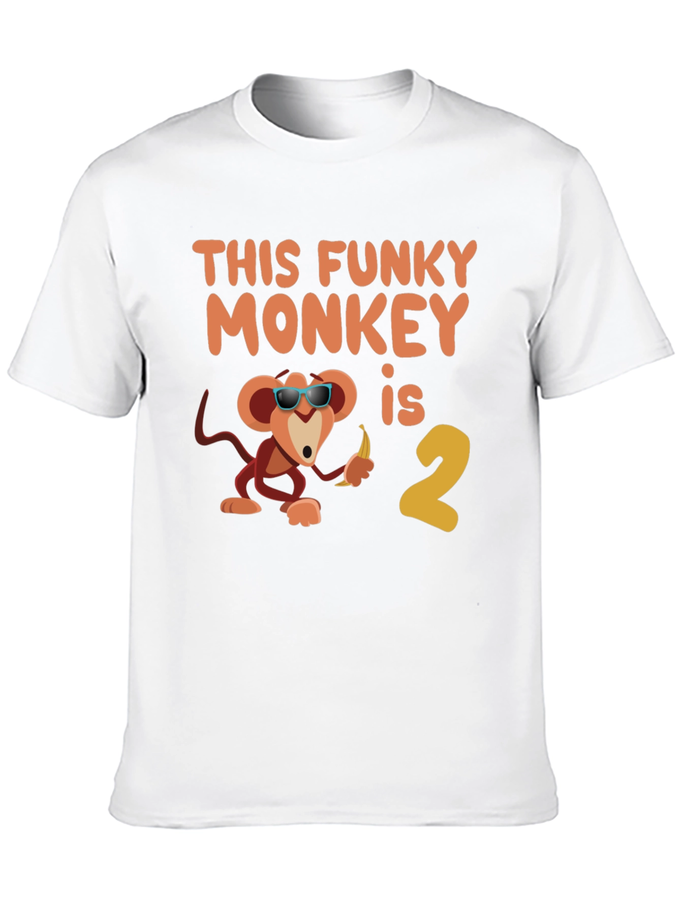 Funky Monkey Birthday T-Shirt - Second Birthday Party