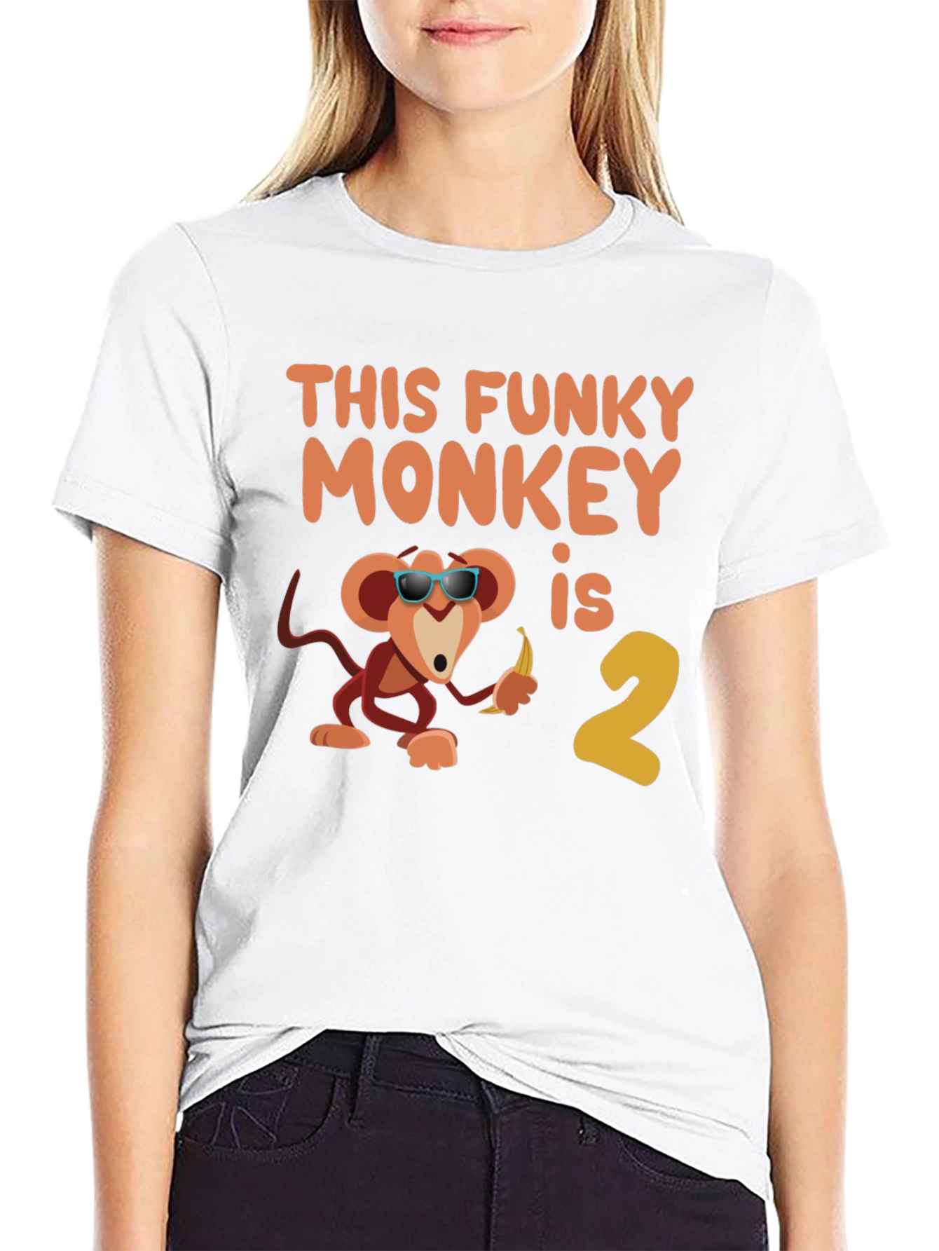 Funky Monkey Birthday T-Shirt - Second Birthday Party