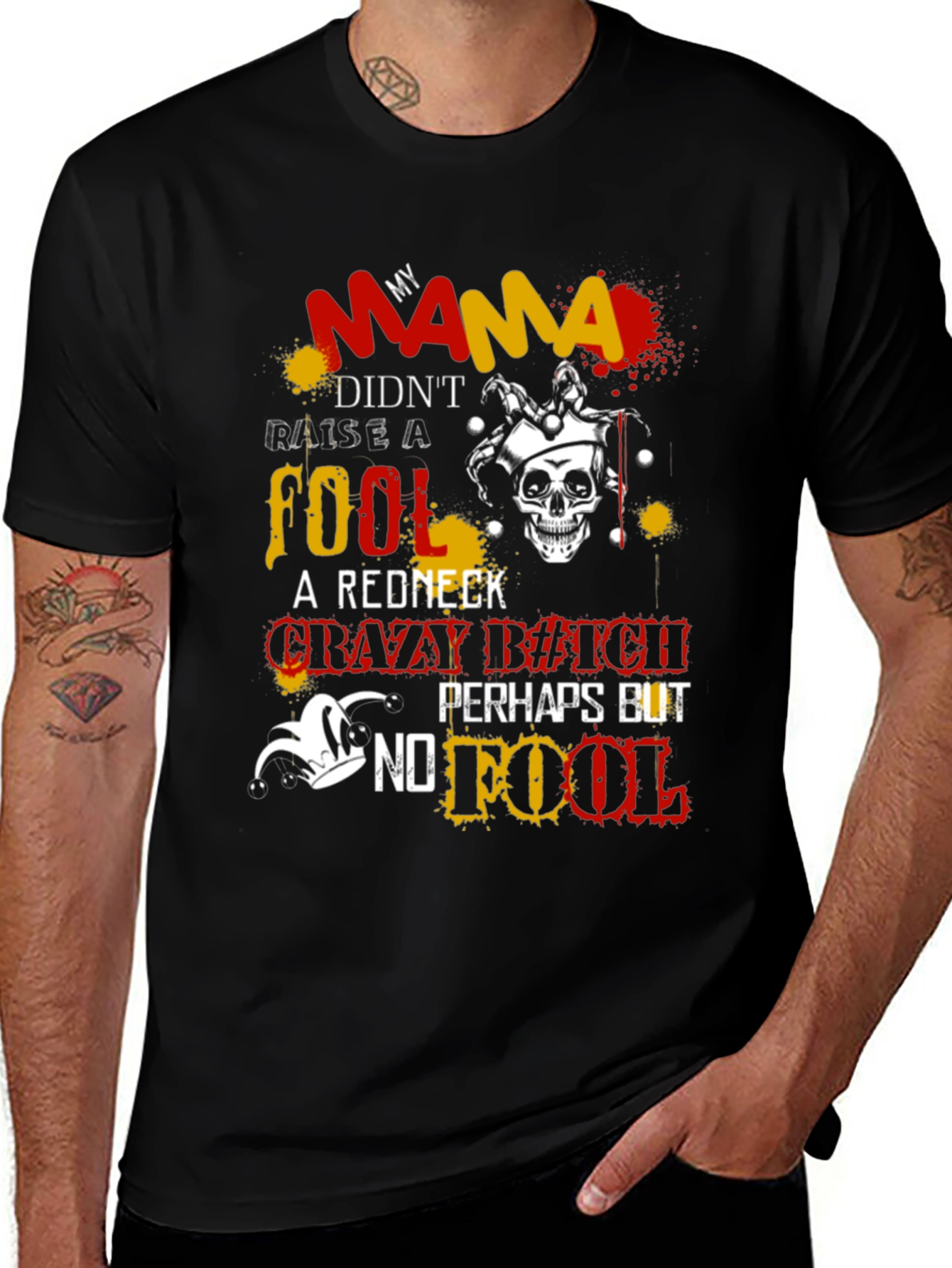 Mama Didnt Raise a Fool Graphic T-Shirt