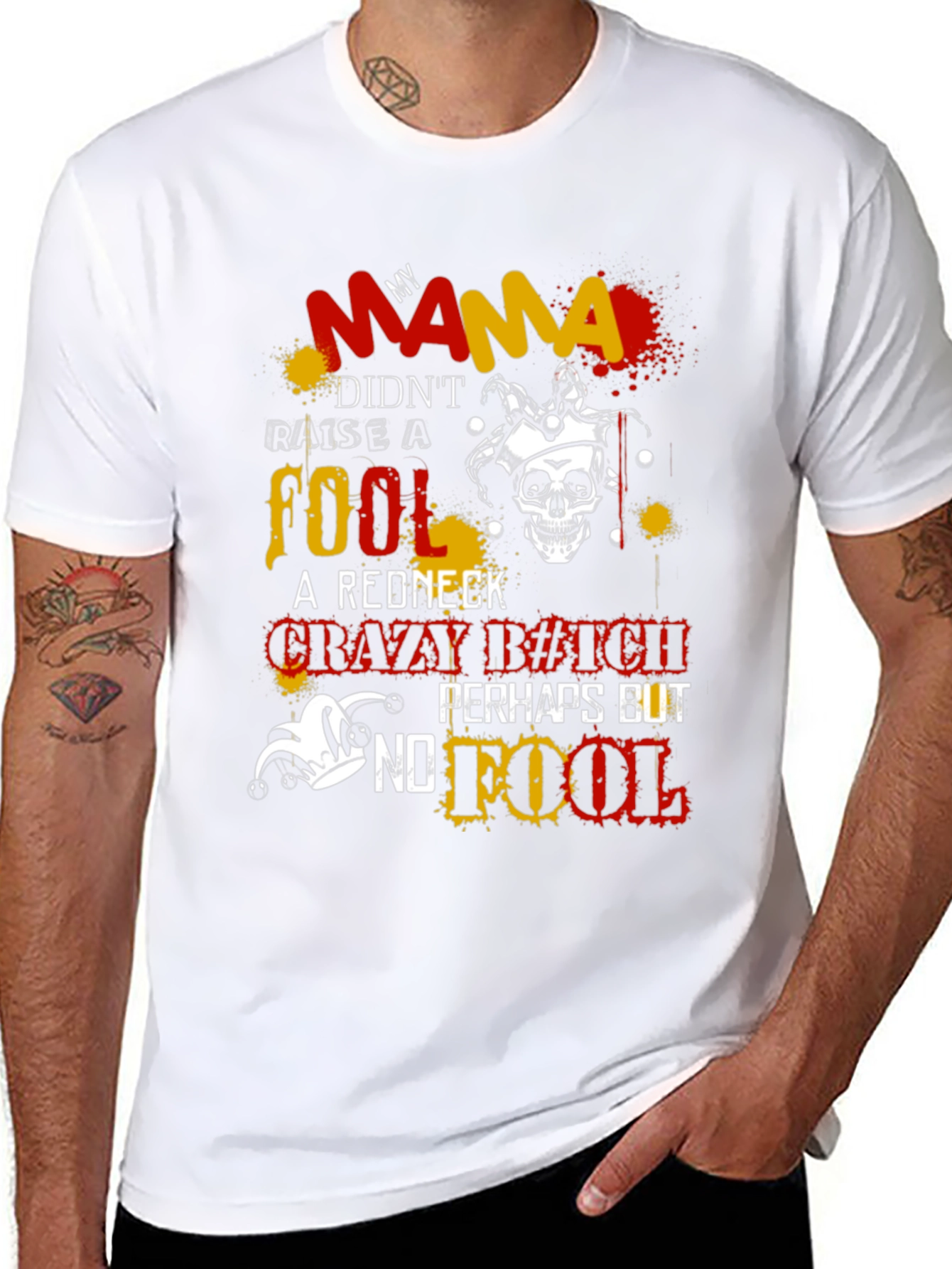 Mama Didnt Raise a Fool Graphic T-Shirt