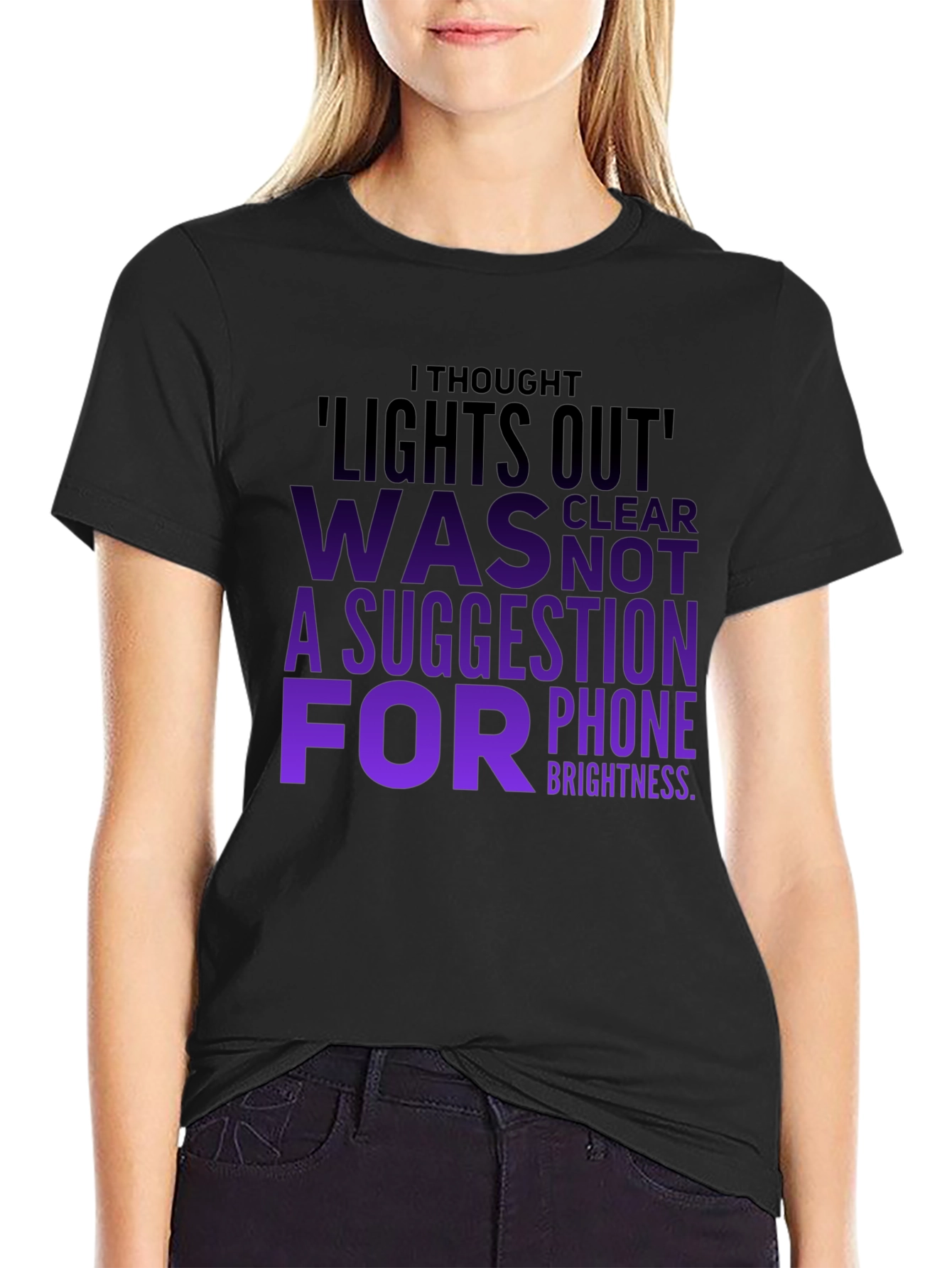 Lights Out Suggestion Graphic T-Shirt