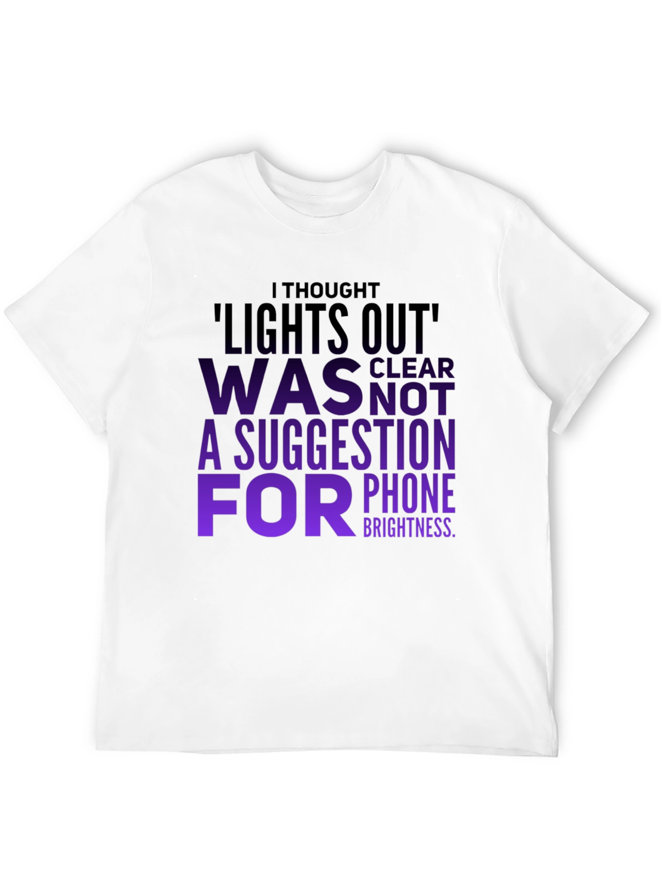 Lights Out Suggestion Graphic T-Shirt