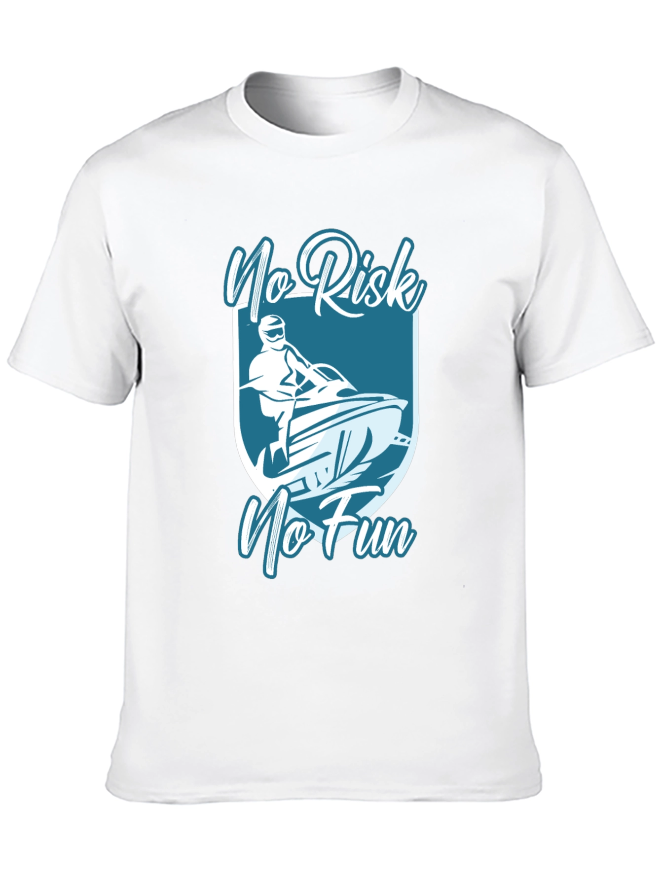 No Risk No Fun Graphic Tee - Black