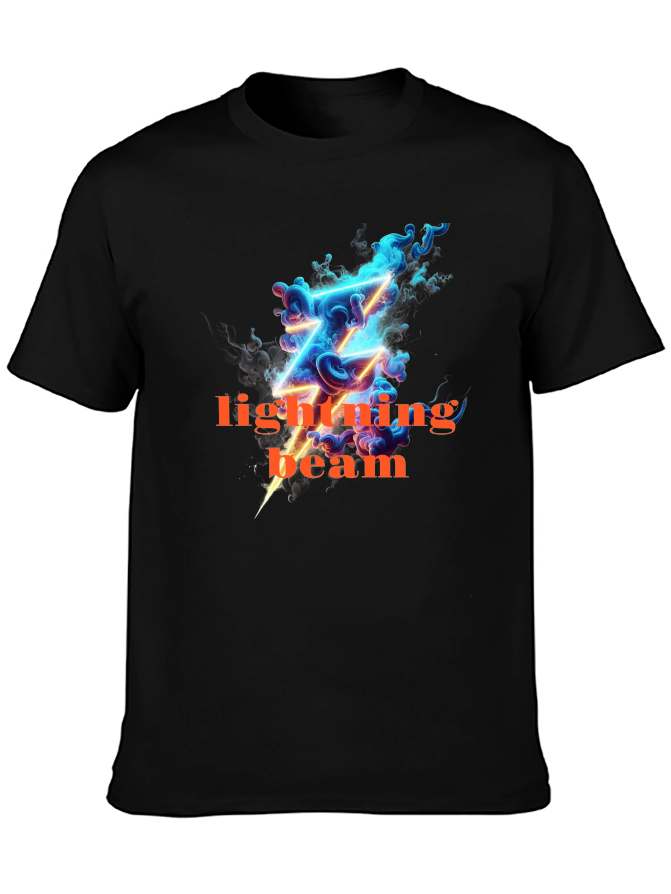 Lightning Beam Graphic Tee - Bold Style