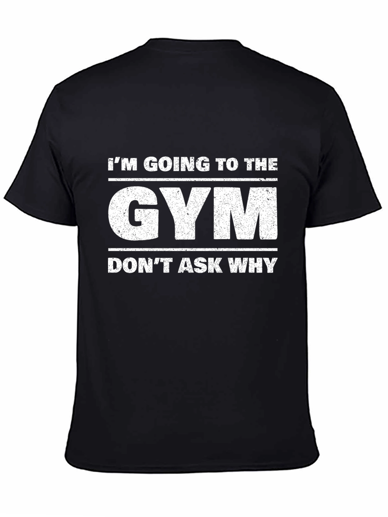 Im Going to The Gym Mens Black T-Shirt