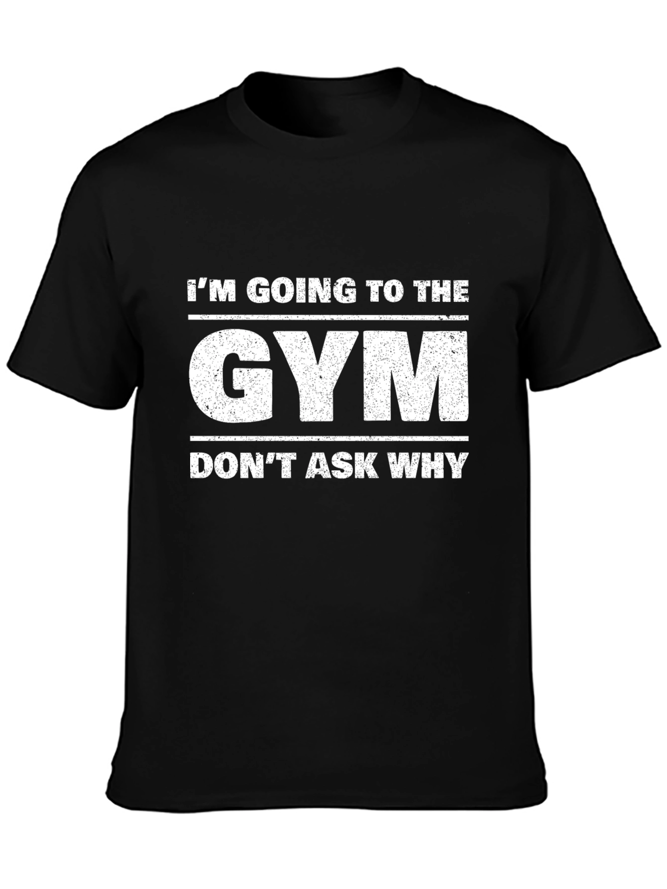Im Going to The Gym Mens Black T-Shirt