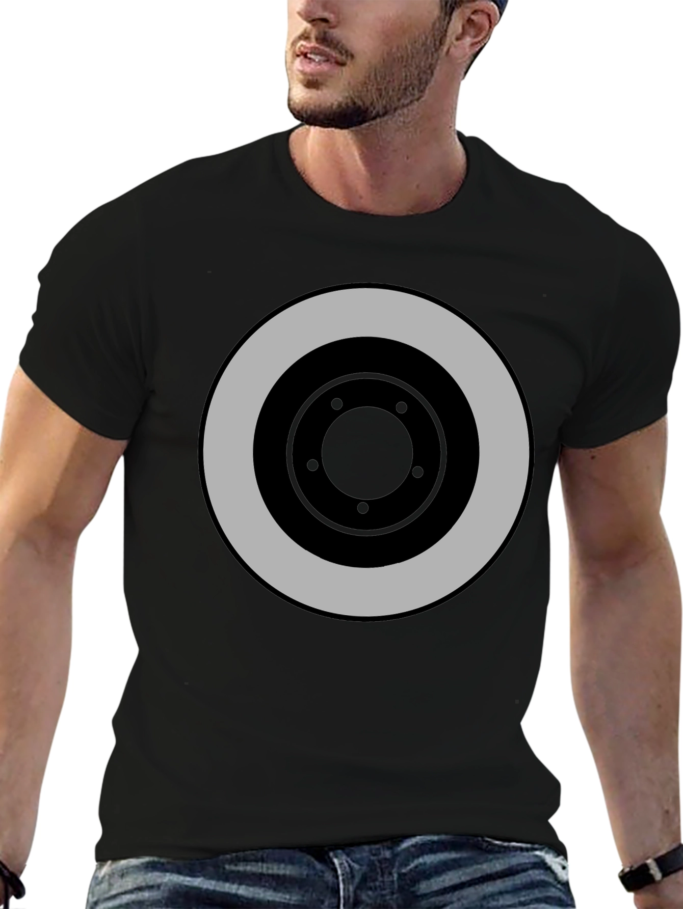 Target Graphic Black T-Shirt: Bold Style