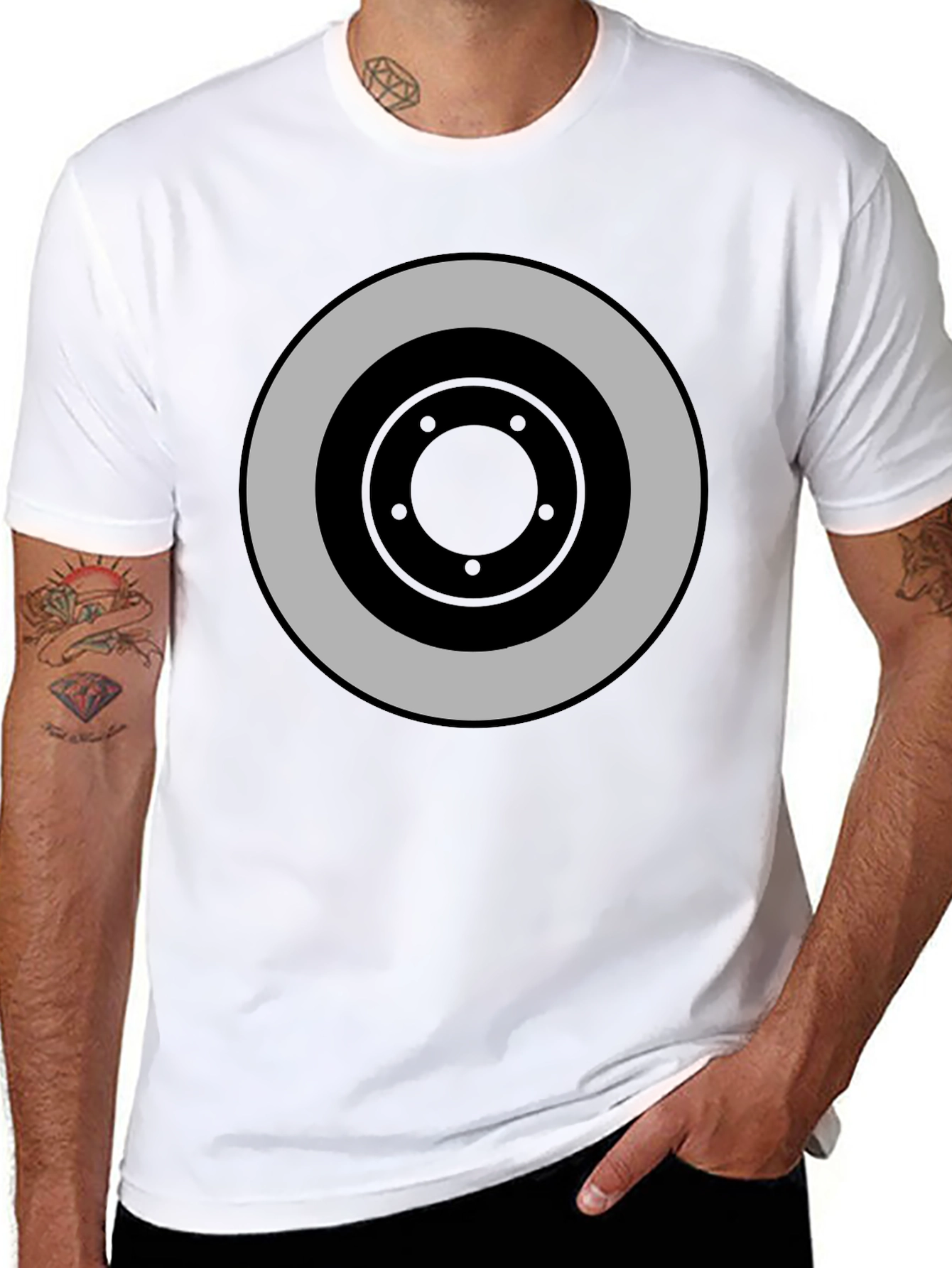 Target Graphic Black T-Shirt: Bold Style