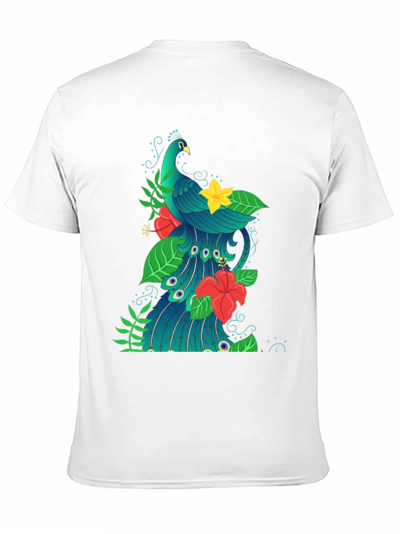 Peacock Graphic Print T-Shirt