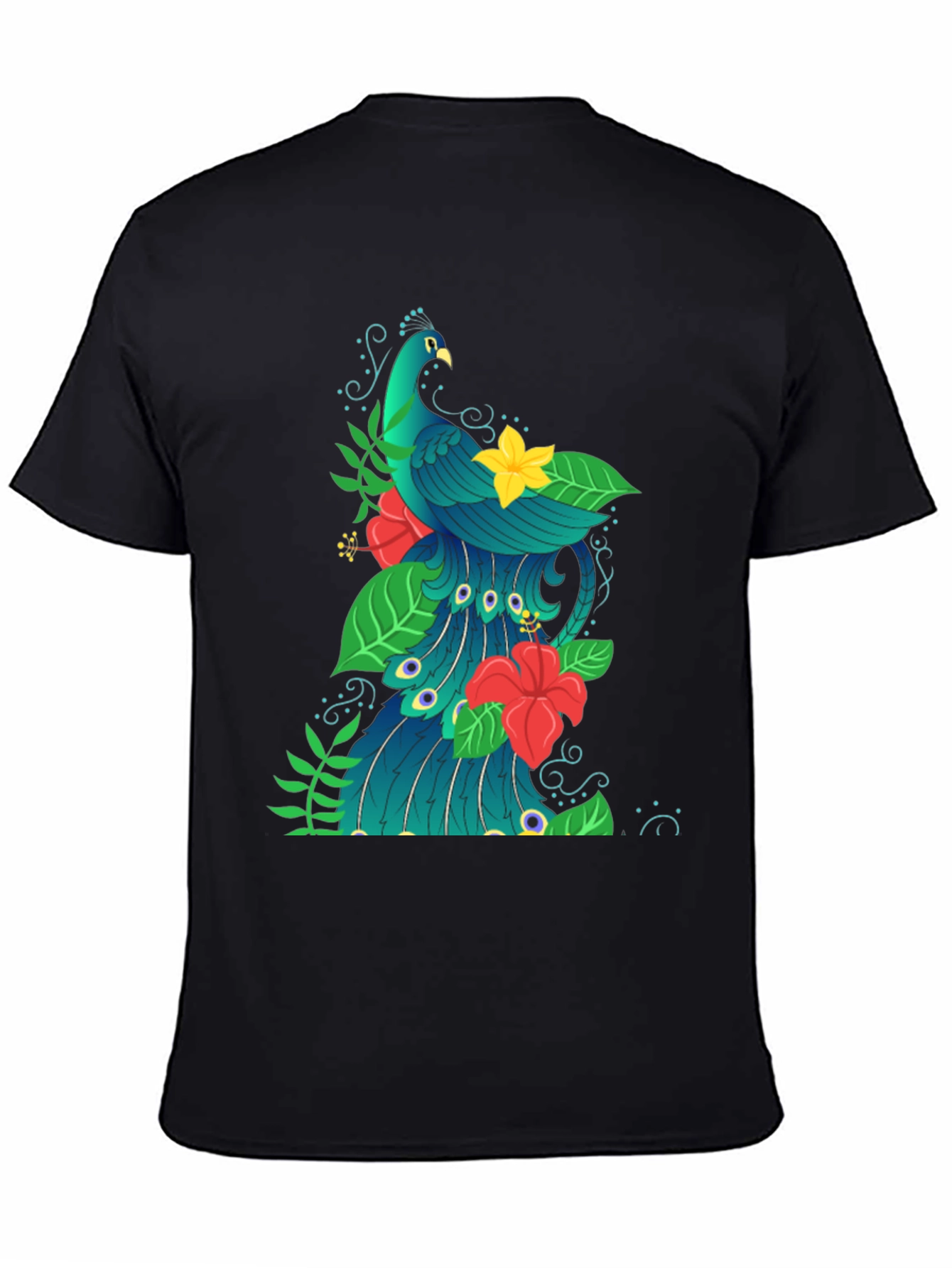 Peacock Graphic Print T-Shirt