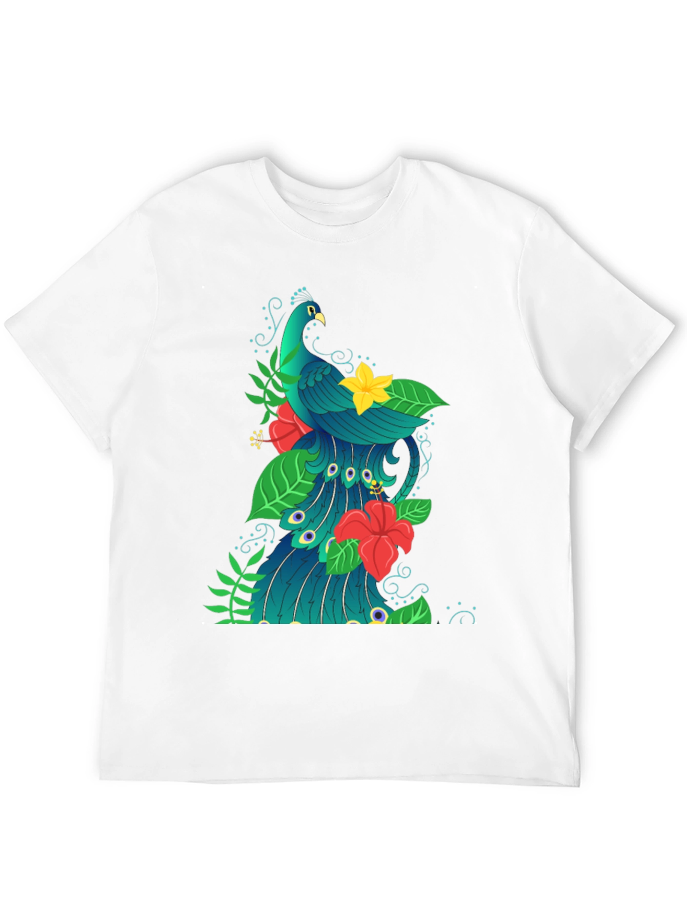 Peacock Graphic Print T-Shirt