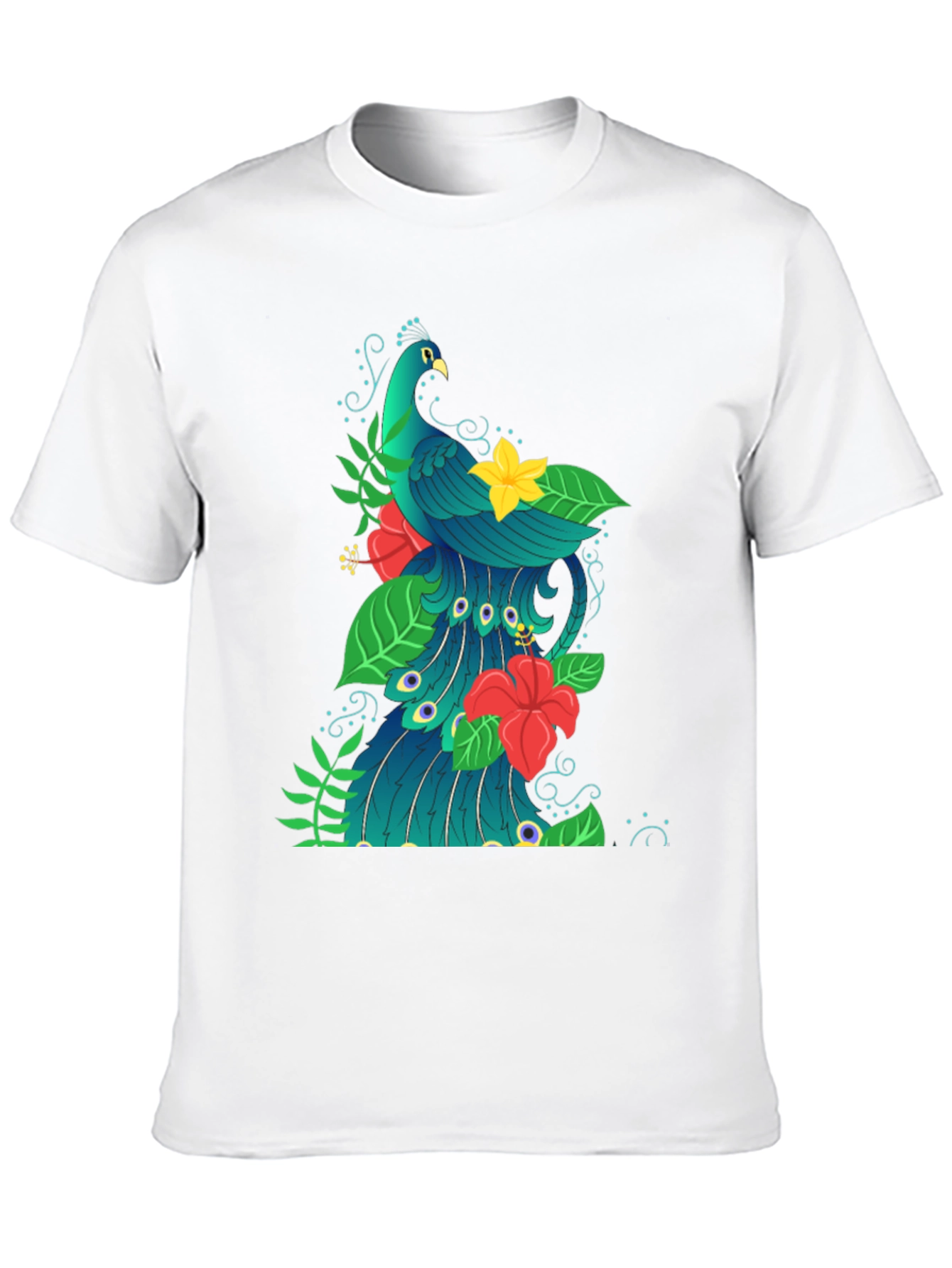 Peacock Graphic Print T-Shirt