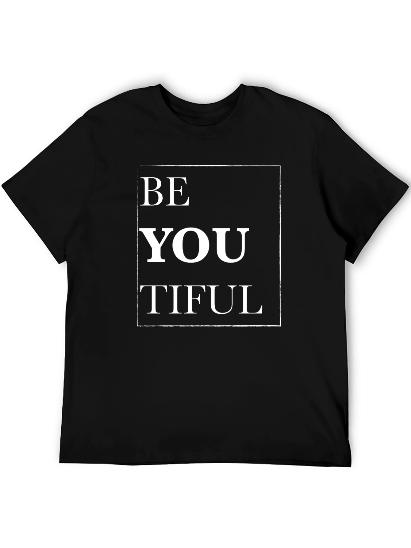 BeYOUtiful Black T-Shirt - Motivational Quote
