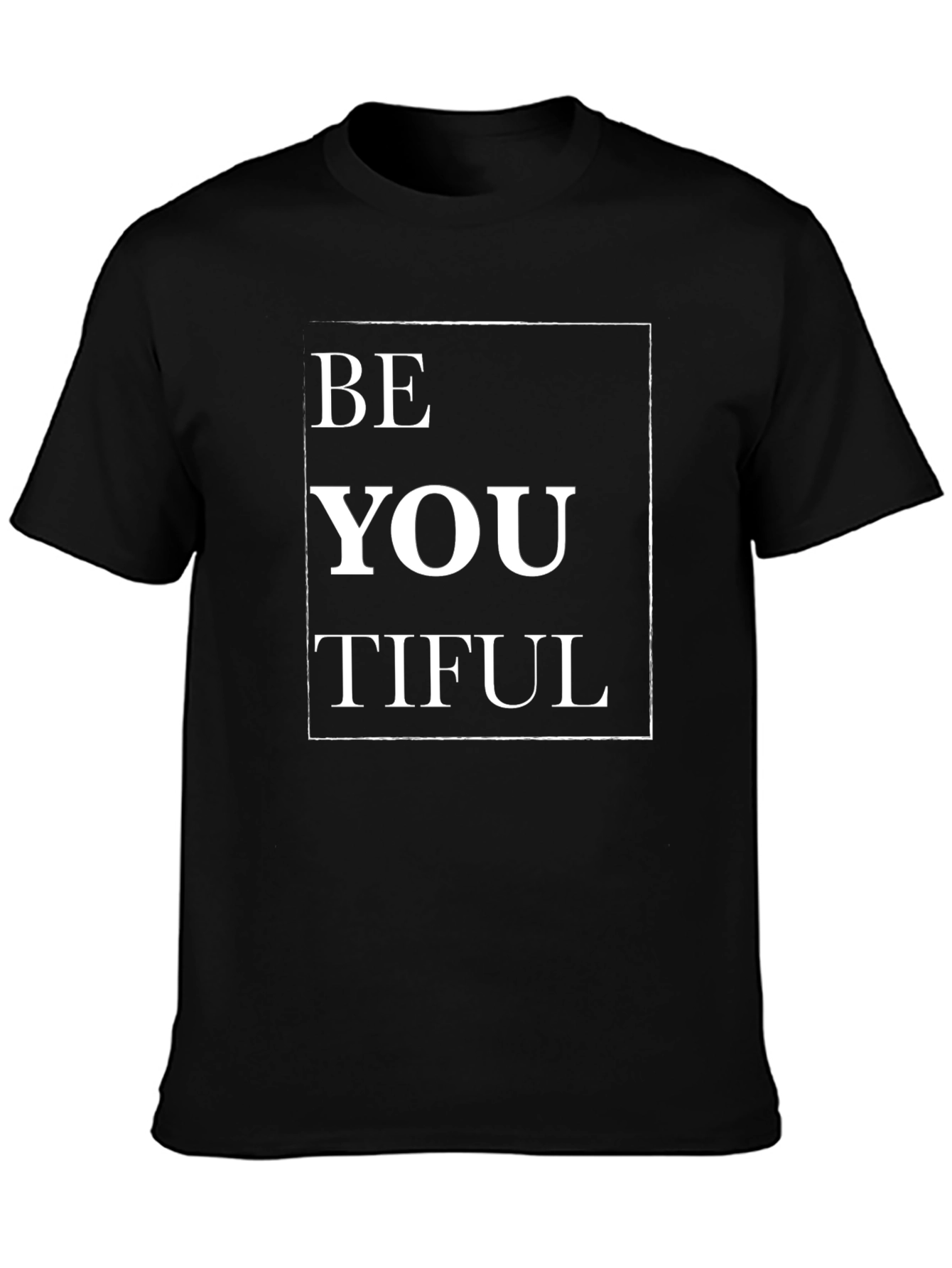 BeYOUtiful Black T-Shirt - Motivational Quote