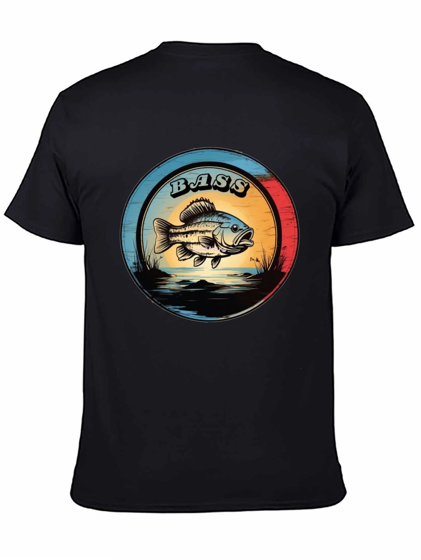 Bass Fishing T-Shirt - Graphic Print Tee