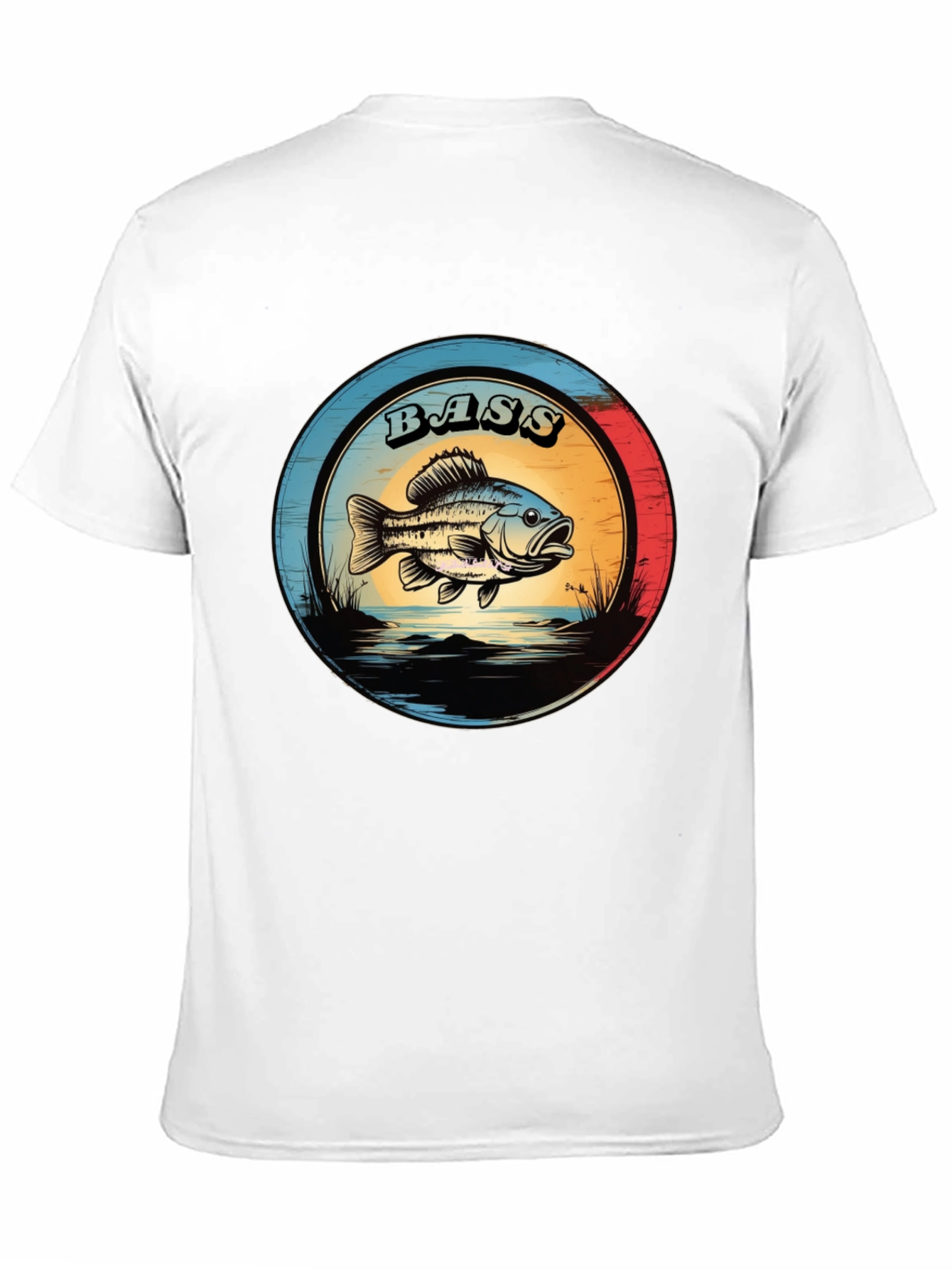 Bass Fishing T-Shirt - Graphic Print Tee