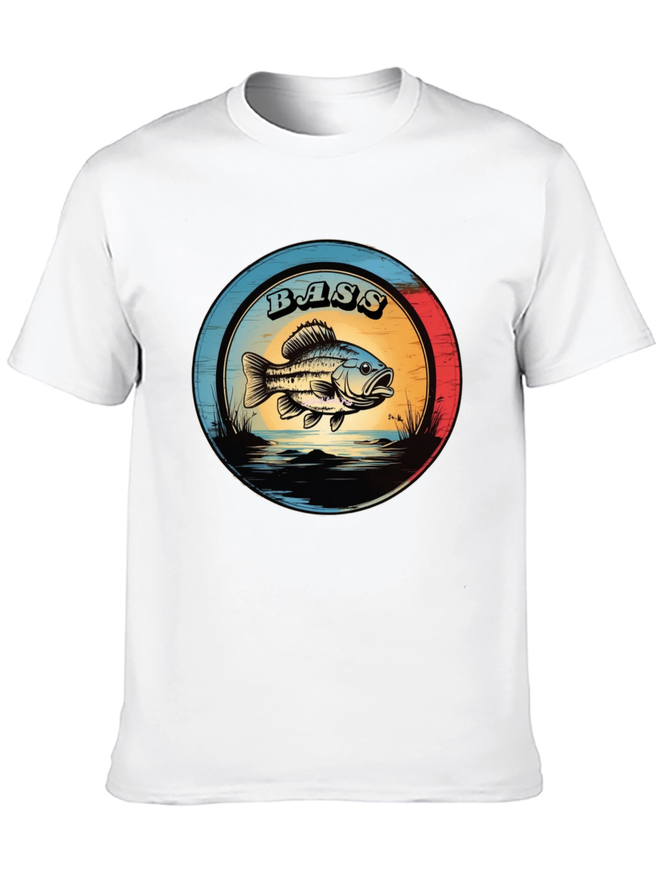 Bass Fishing T-Shirt - Graphic Print Tee
